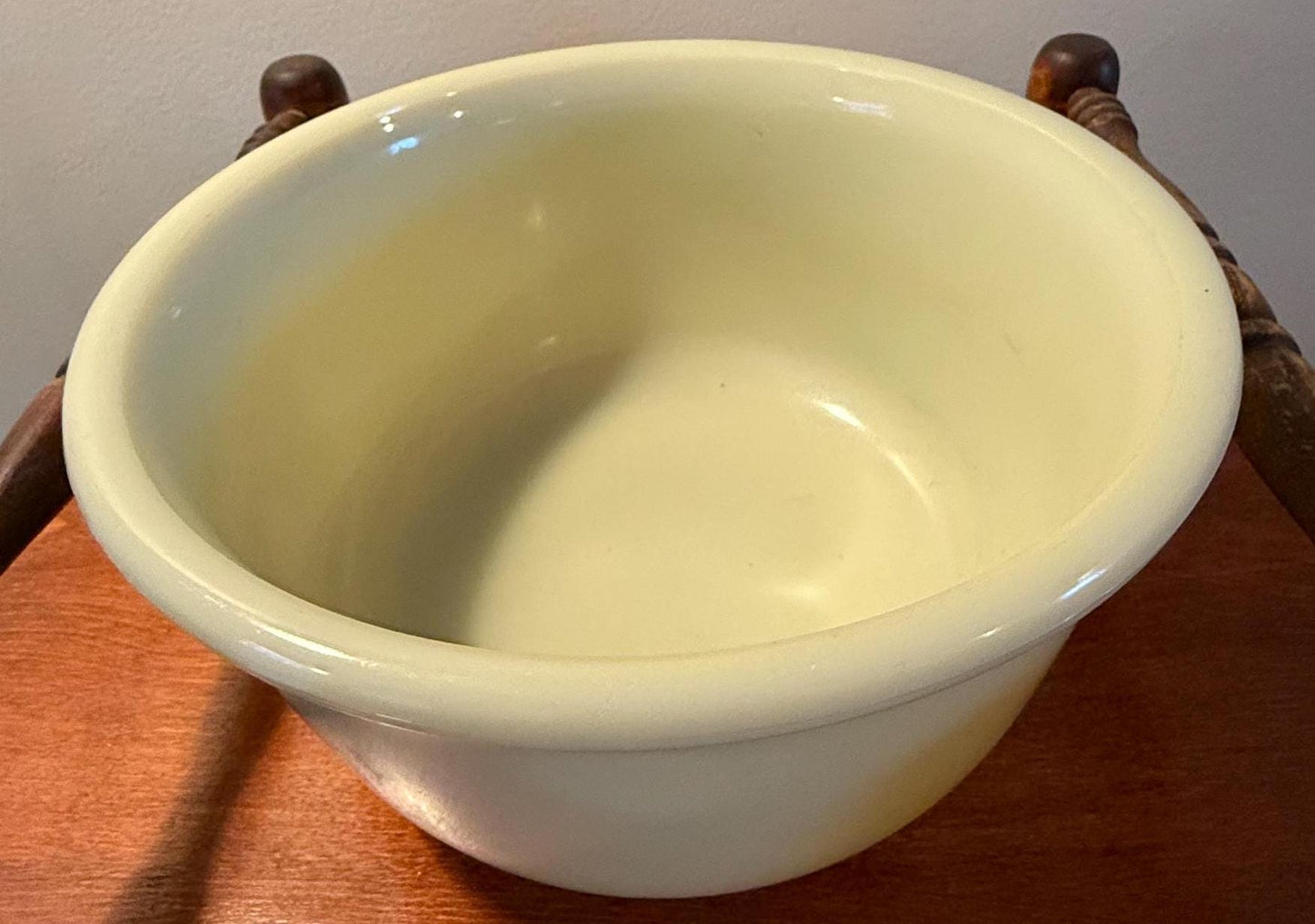 Vintage Uranium Glass Bowl Made by Hamilton Beach Large Glass Bowl That Glows! Lover Antiques and Vintage