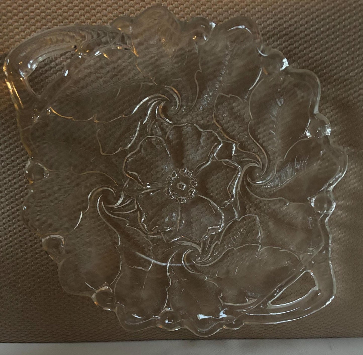 Vintage Indiana Glass Wild Rose Large Plate or Platter Dinner Plate Lover Antiques and Vintage