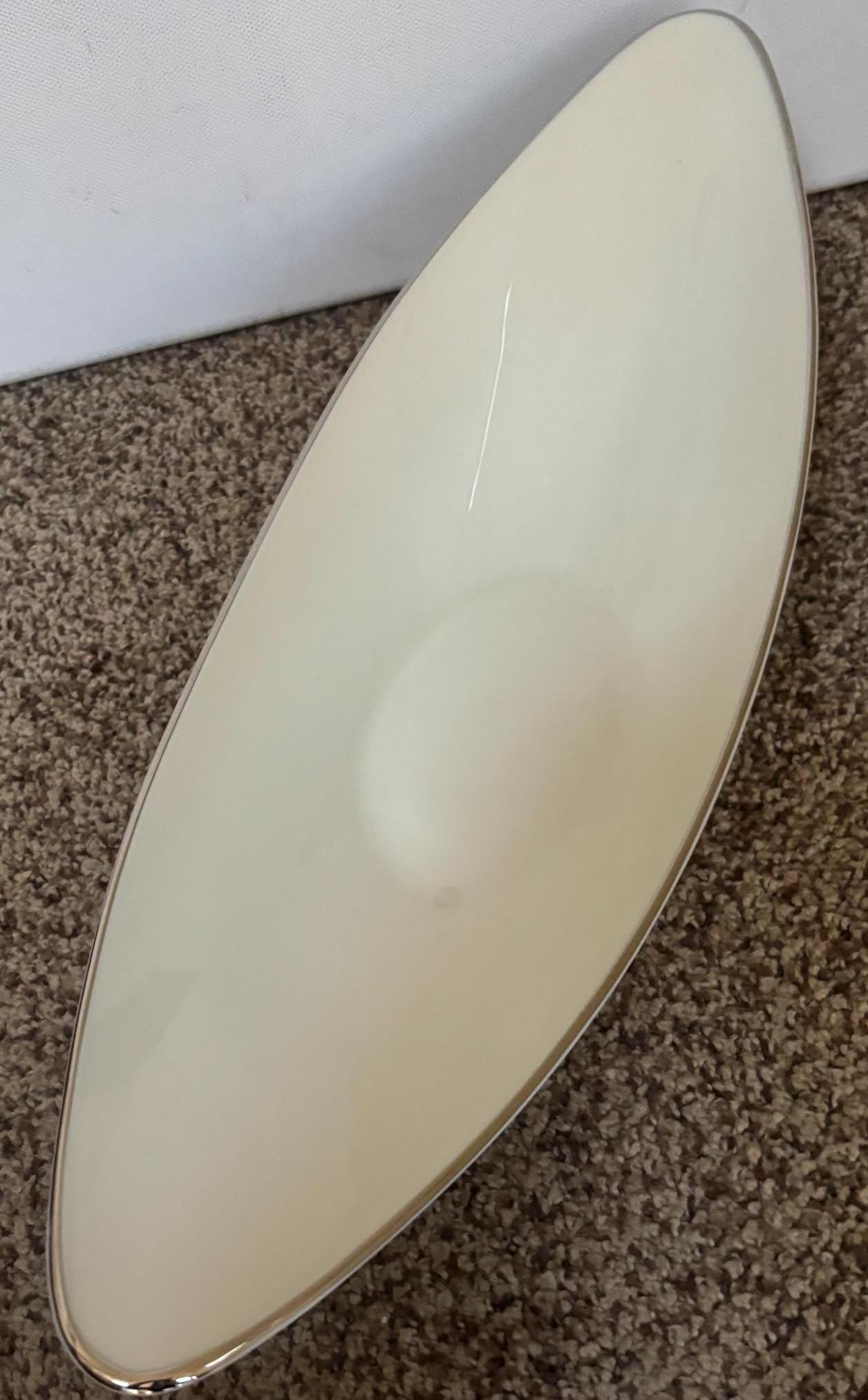 Vintage Lenox Porcelain Nero Serving Dish with 24K Gold Gilding Pretty Bowl Lover Antiques and Vintage