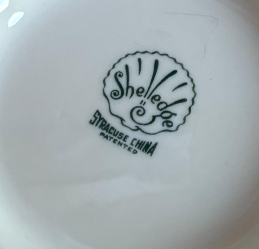 Vintage Shelledge White Vegetable Bowl with Narrow Flutes Edging Syracuse China Lover Antiques and Vintage