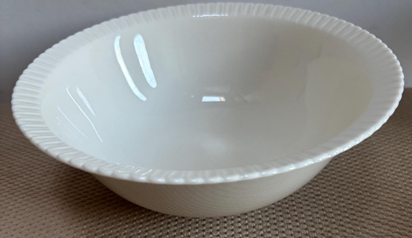 Vintage Shelledge White Vegetable Bowl with Narrow Flutes Edging Syracuse China Lover Antiques and Vintage