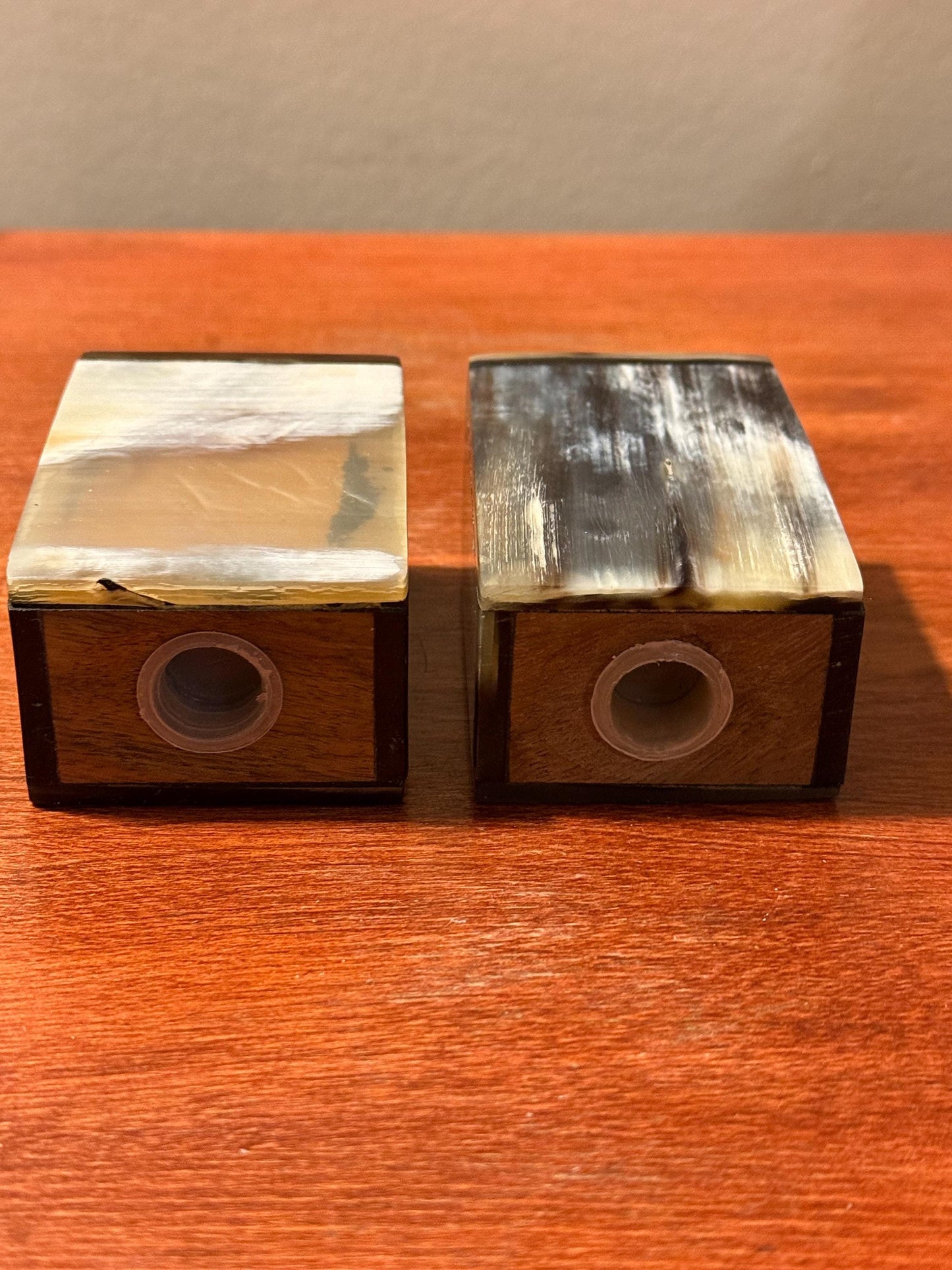 Vintage Salt and Pepper Shakers Made of Shell Never Used Lover Antiques