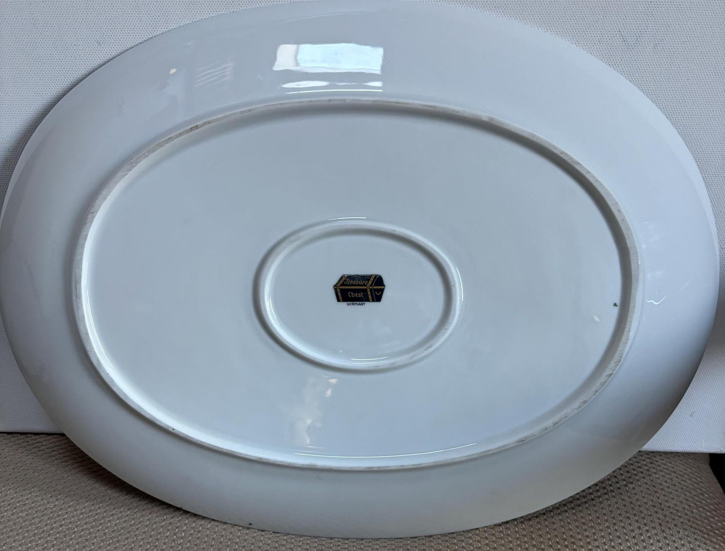 Vintage Large Platter Signed Treasure Chest Platter Lover Antiques and Vintage