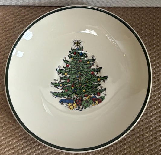Vintage Saucer Plate Christmas Tree Plate by Cuthbertson Made in England Lover Antiques and Vintage