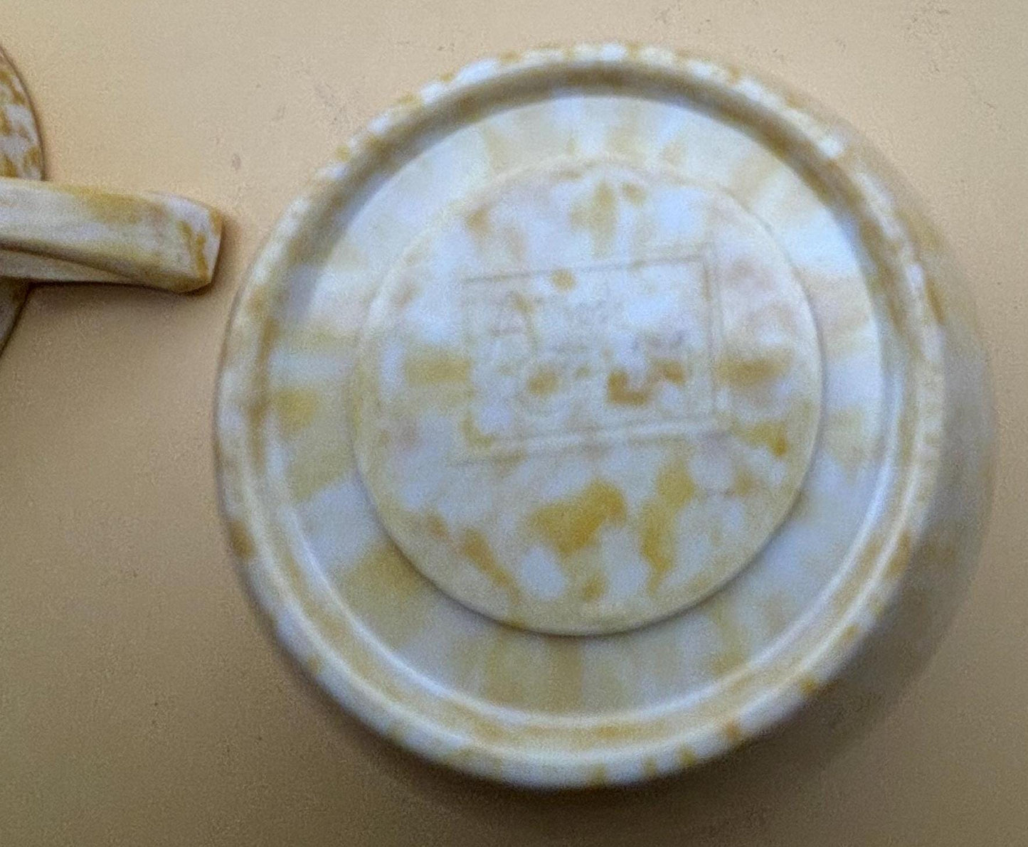Vintage Shelledge White Etched Saucer Plate with Narrow Flutes Edging Syracuse China Lover Antiques and Vintage