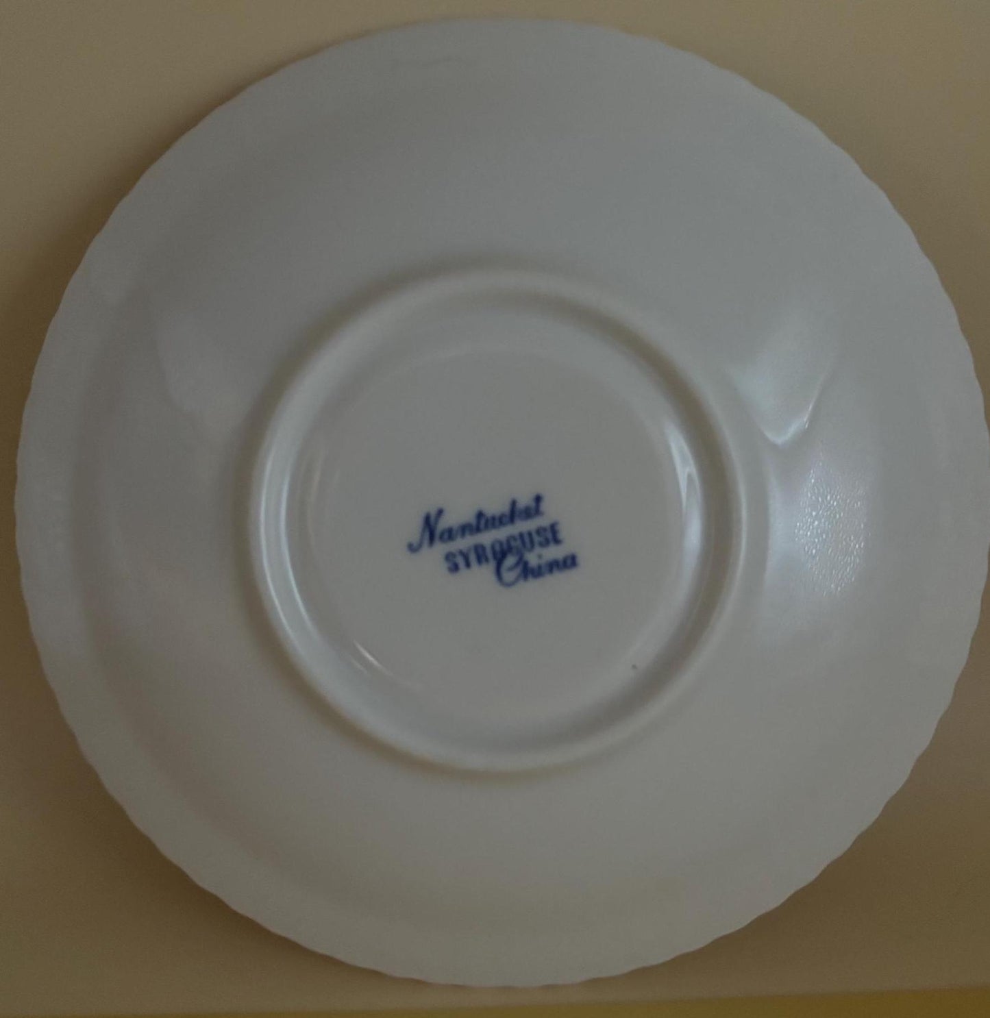 Vintage Nantucket Saucer Plate by Syracuse China Blue & White Dishes Lover Antiques and Vintage