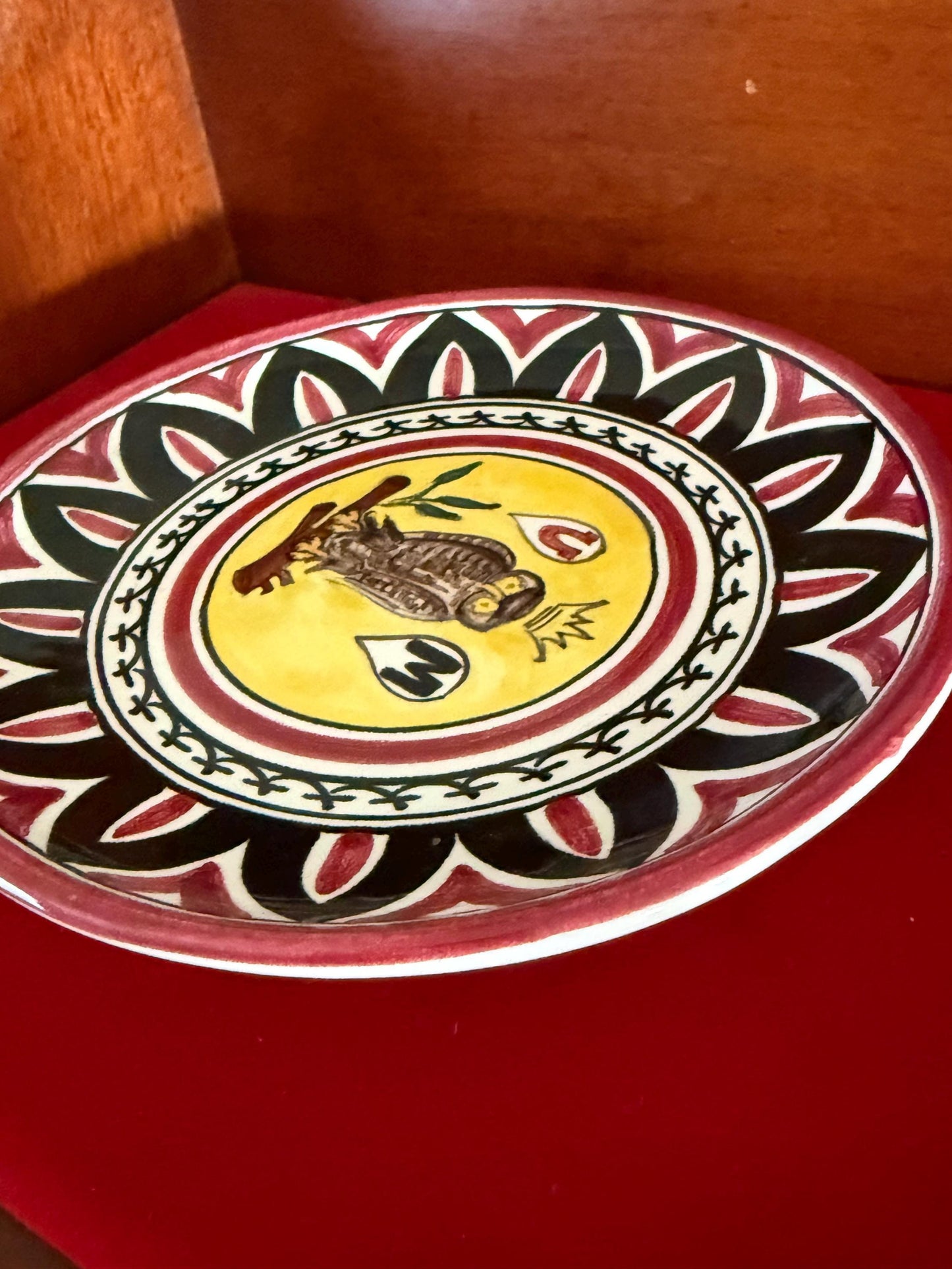 Vintage Palio di Siena Owl Plate Owl Porcelain Plate Lover Antiques and Vintage