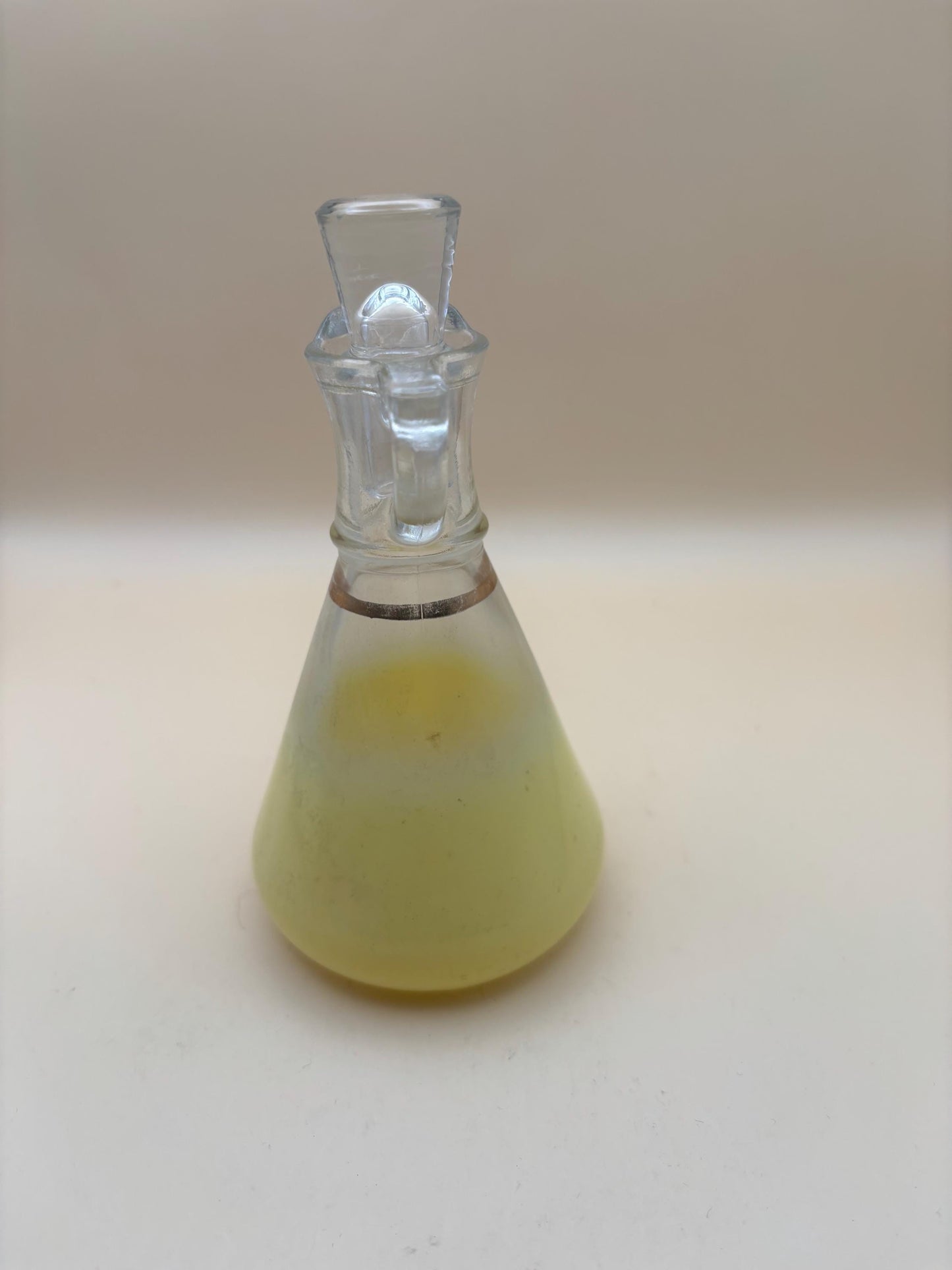 Vintage LG Wright Glass Co Daisy & Cube Amber Goblet Lover Antiques and Vintage