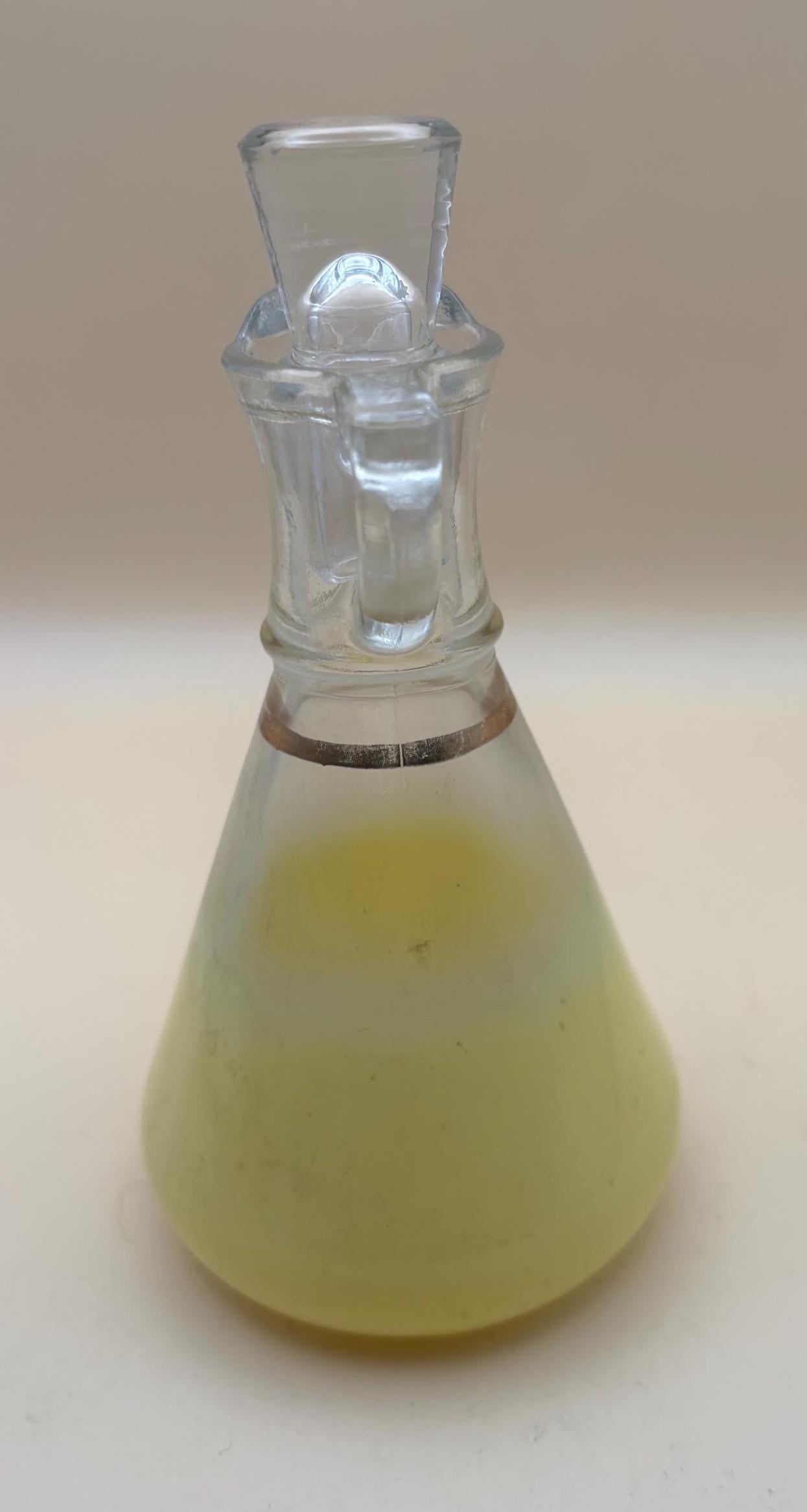 Vintage Blendo Yellow Fade Oil Dispenser with Stopper Hombre Glass Cruet Decanter Lover Antiques and Vintage