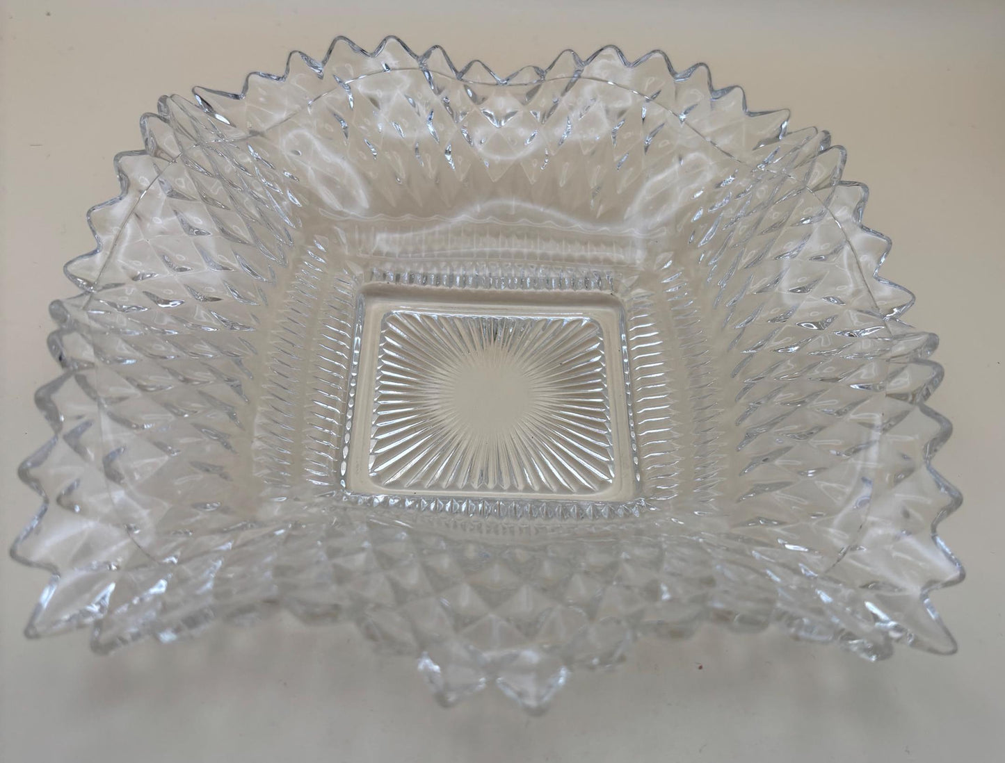 Vintage LG Wright Glass Co Daisy & Cube Amber Goblet Lover Antiques and Vintage
