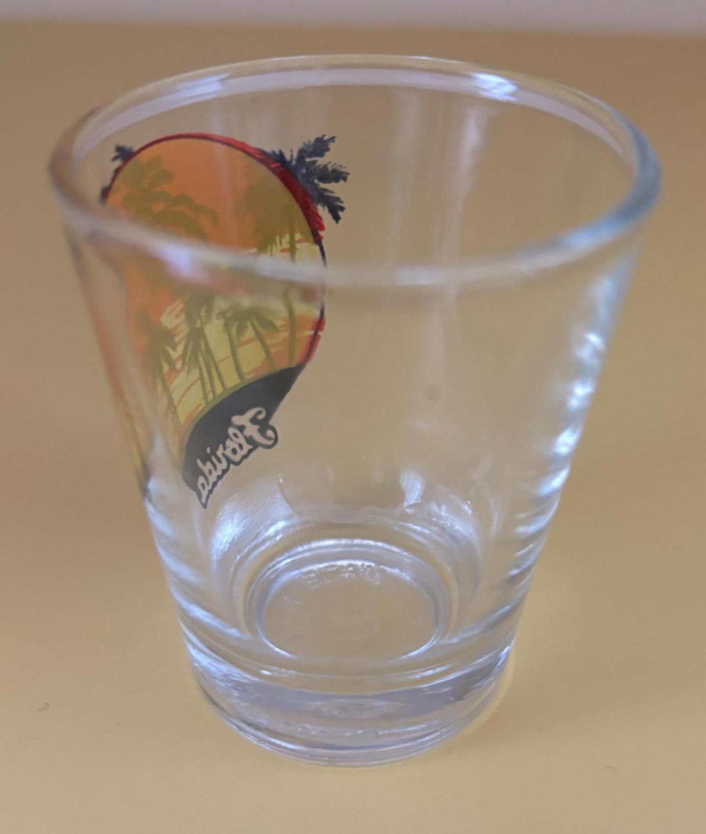 Vintage Florida Shot Glass with Palm Trees Lover Antiques and Vintage