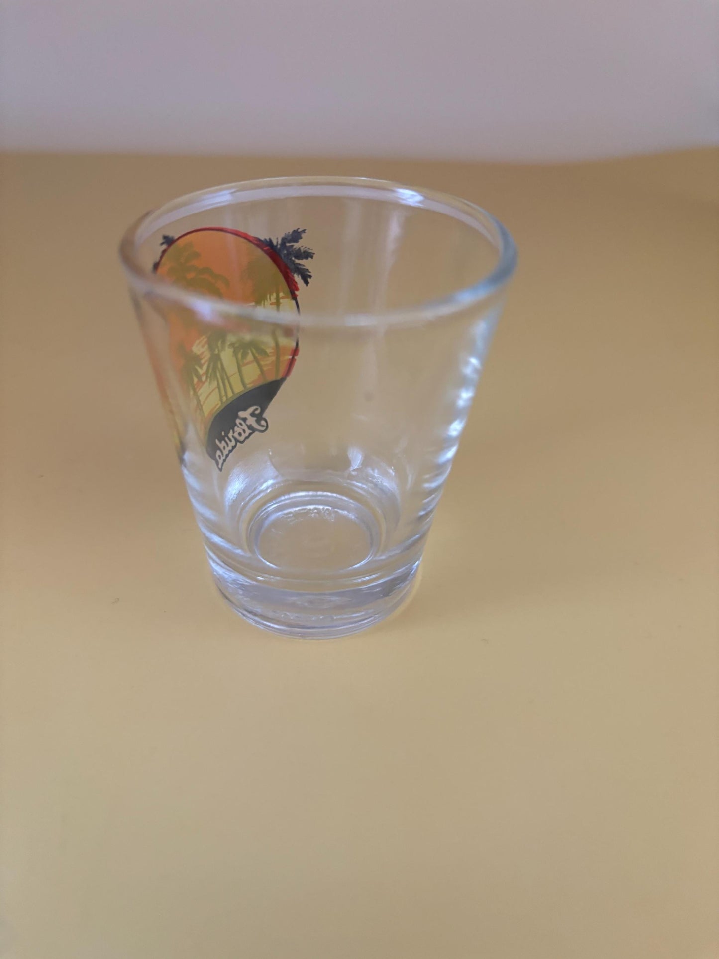 Vintage Florida Shot Glass with Palm Trees Lover Antiques and Vintage