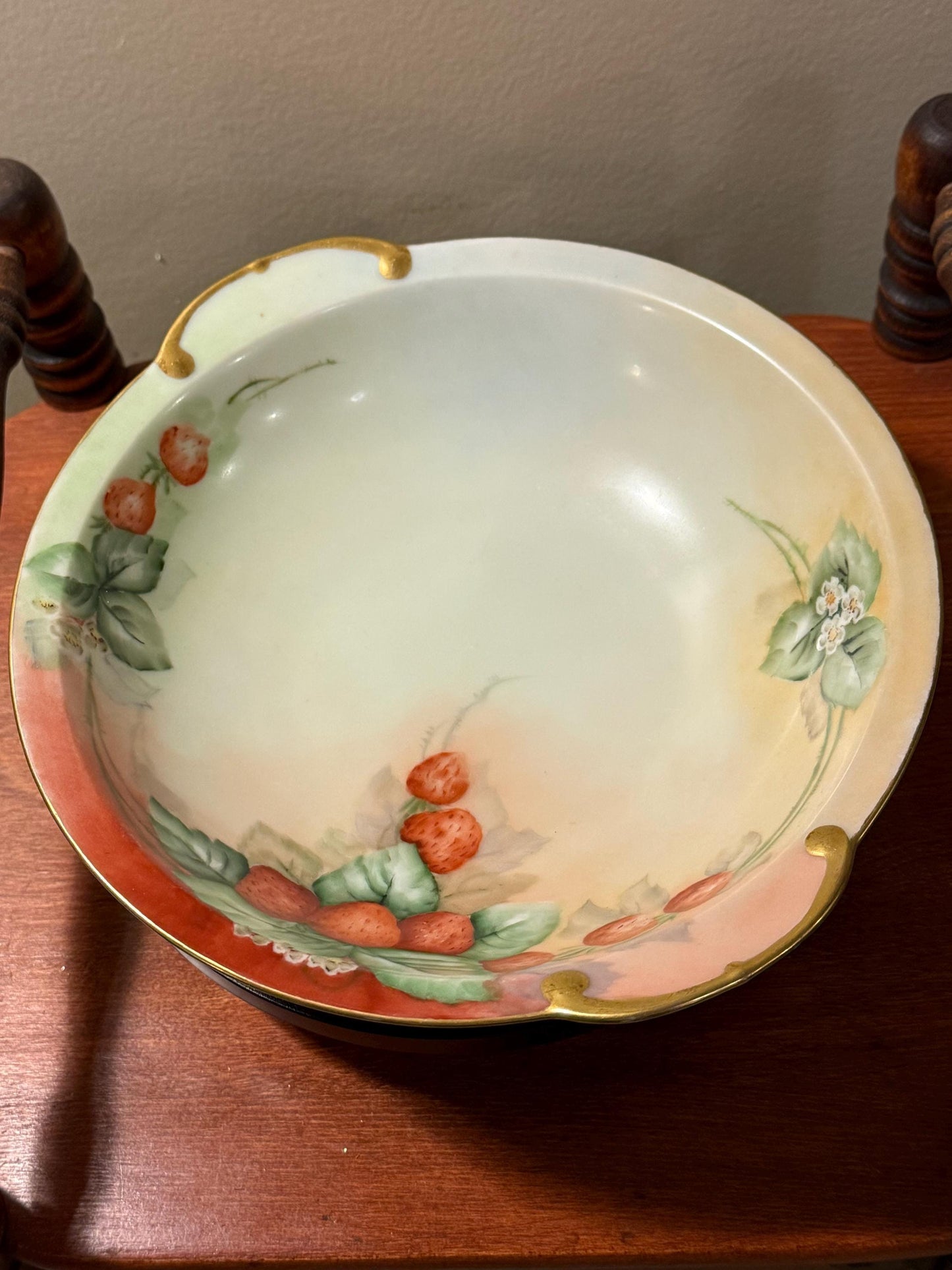 Vintage Thomas Sevres Bavaria Strawberry Bowl Strawberries Design Lover Antiques and Vintage