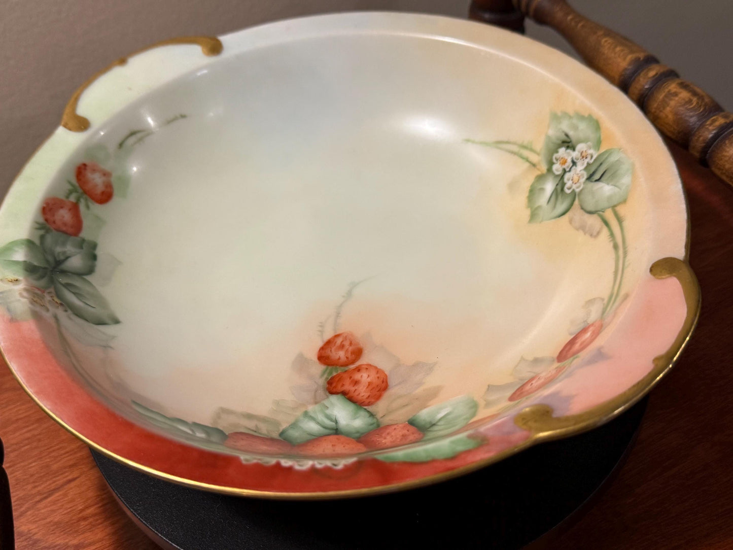 Vintage Thomas Sevres Bavaria Strawberry Bowl Strawberries Design Lover Antiques and Vintage