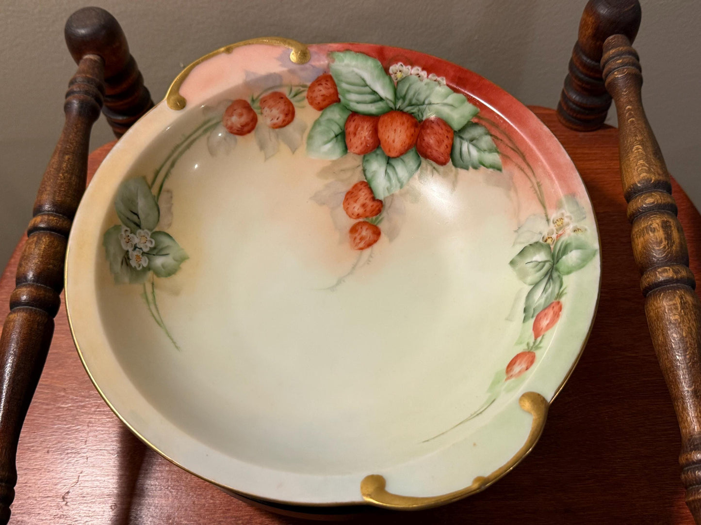 Vintage Thomas Sevres Bavaria Strawberry Bowl Strawberries Design Lover Antiques and Vintage