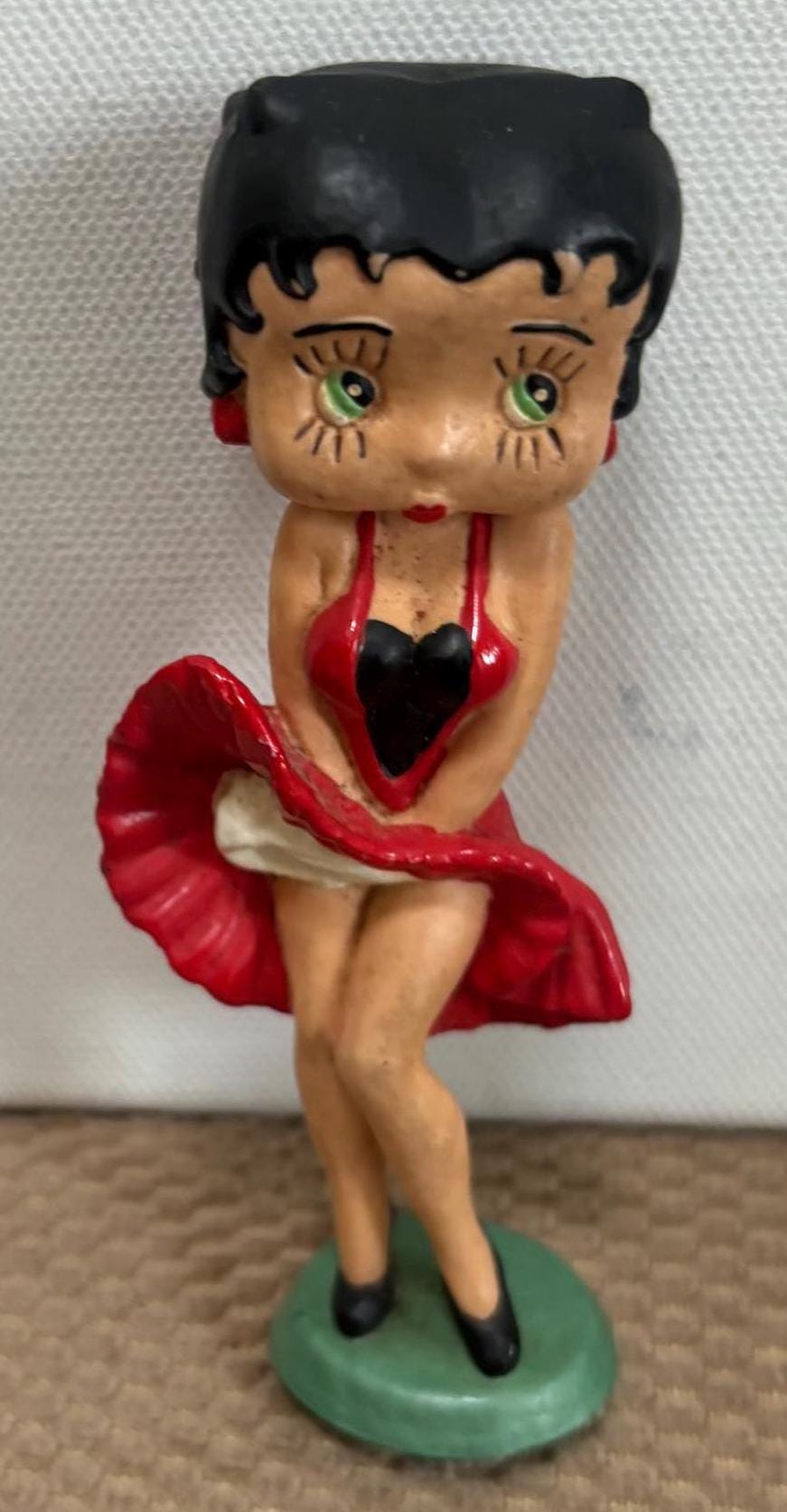 Vintage Betty Boop Statue with the Red Frilly Dress KFS/FS Bully West Germany Europe Dated 1989 Figurine Lover Antiques and Vintage