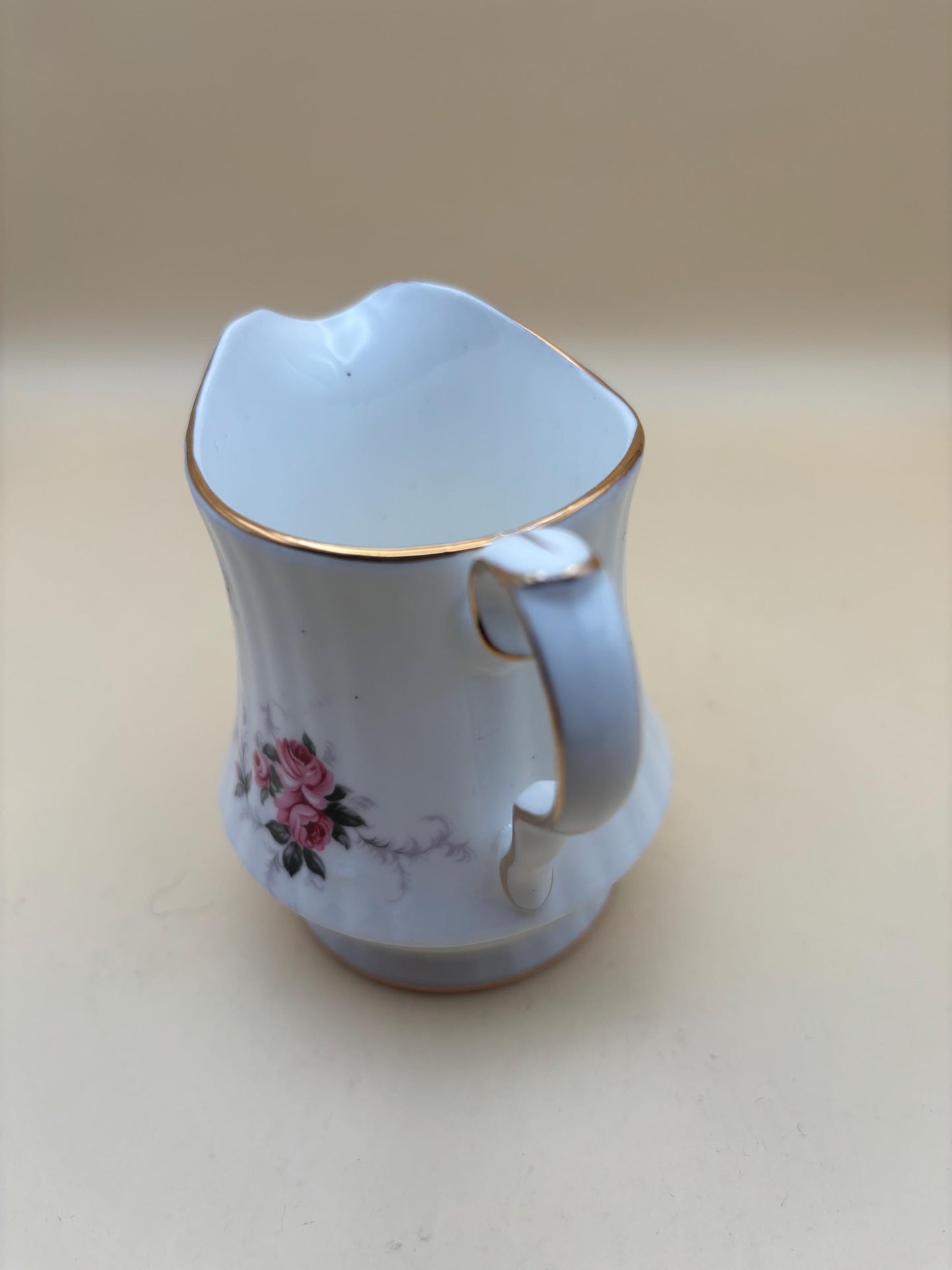Vintage Princess House Mini Pitcher Creamer Windsor Rose Made in England Lover Antiques and Vintage