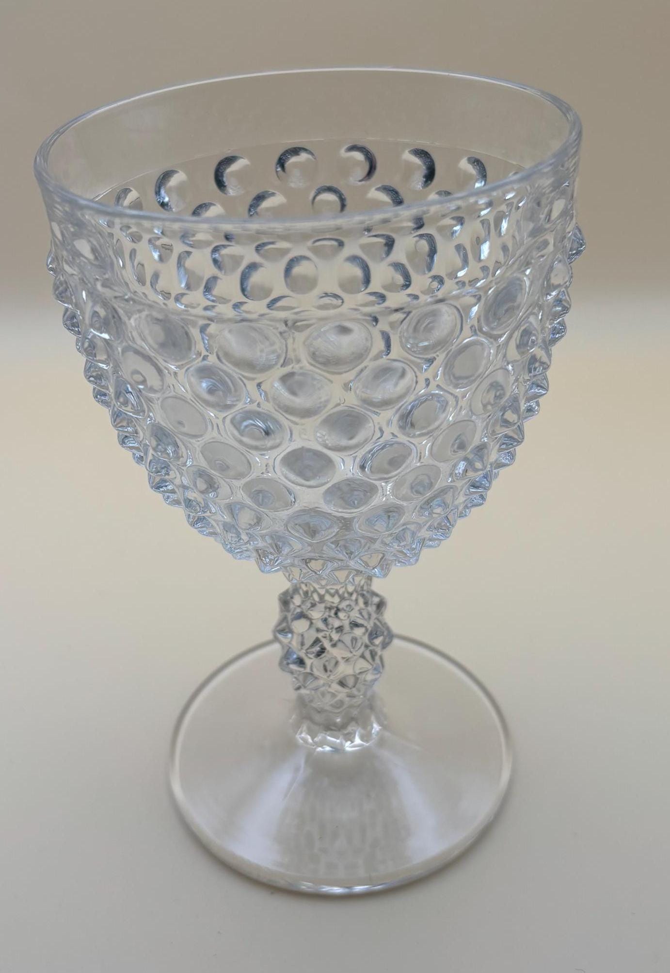 Vintage Duncan & Miller Hobnail Champagne Glass with Pedestal Lover Antiques and Vintage