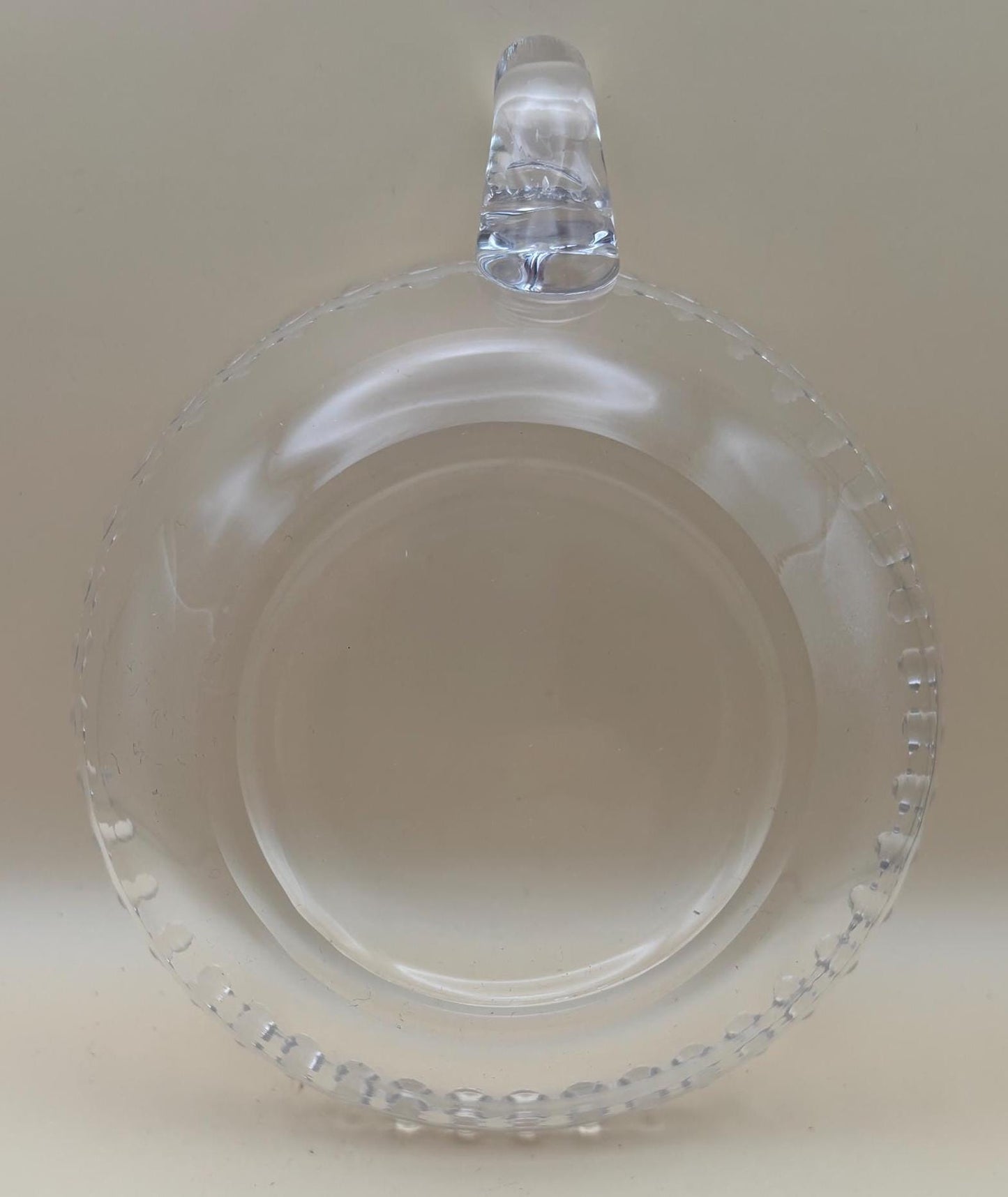 Antique Imperial Beaded Glass Candlewick Plate with Side Handle Platter Lover Antiques and Vintage