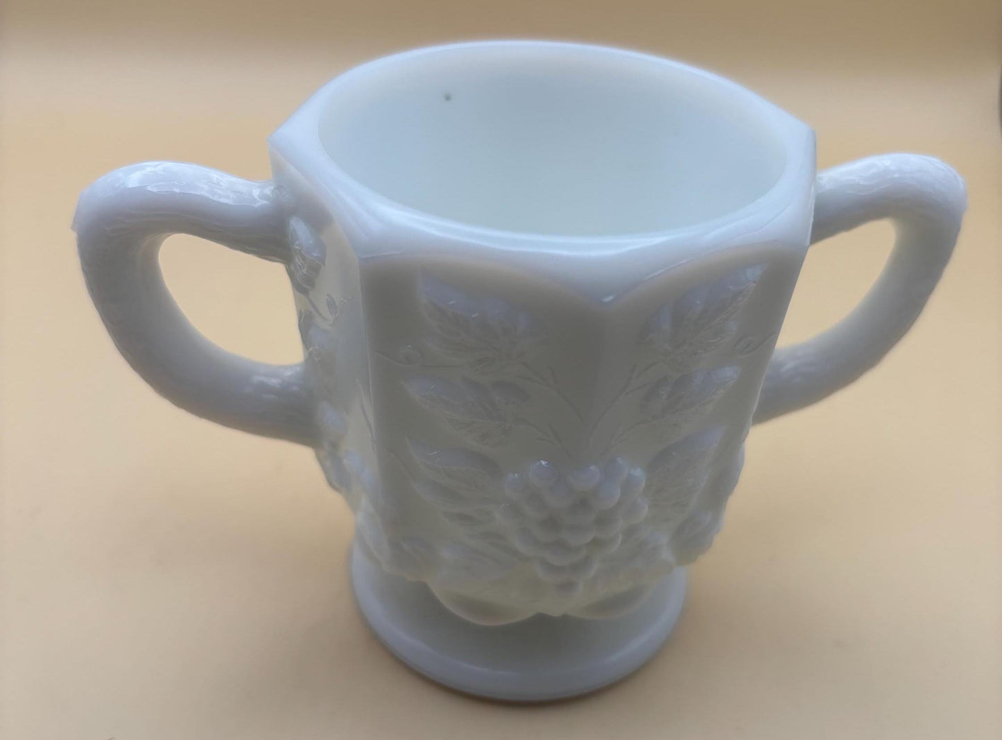 Vintage Westmoreland White Milk Glass Creamer and Sugar Bowl Set Lover Antiques and Vintage