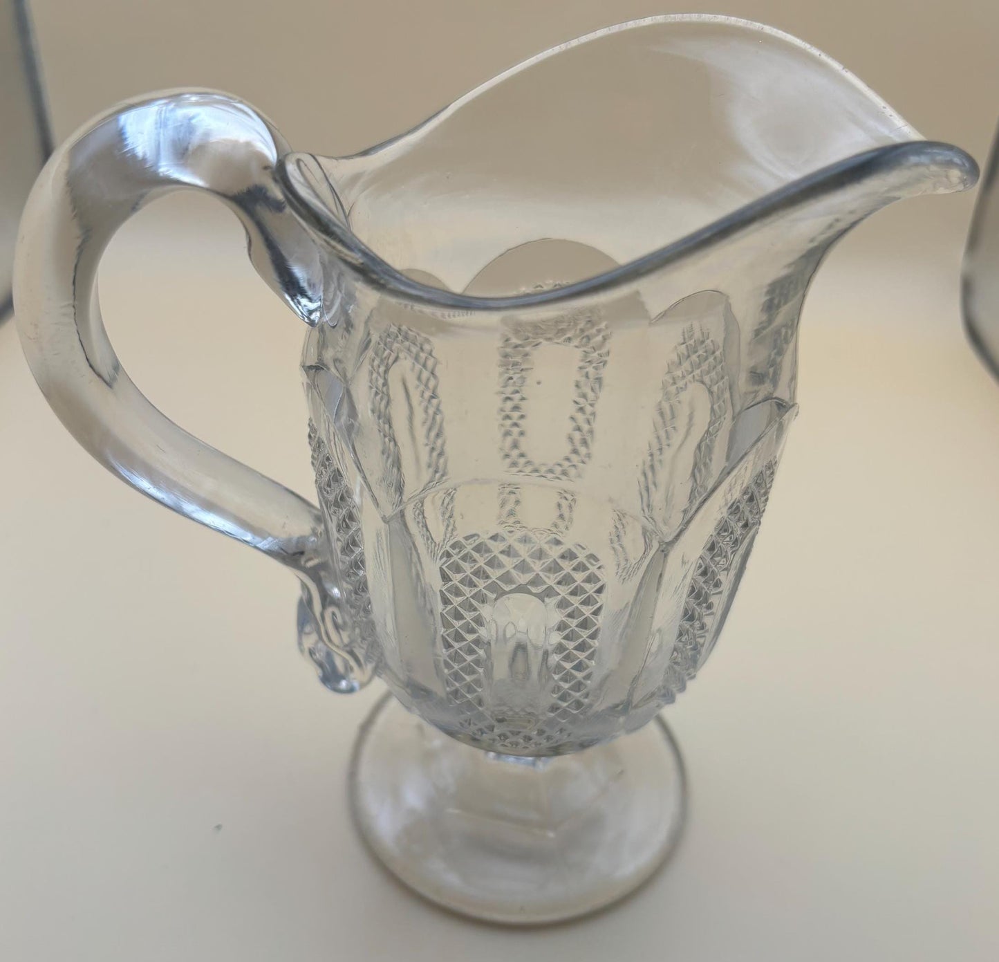Vintage Duncan & Miller Hobnail Champagne Glass with Pedestal Lover Antiques and Vintage