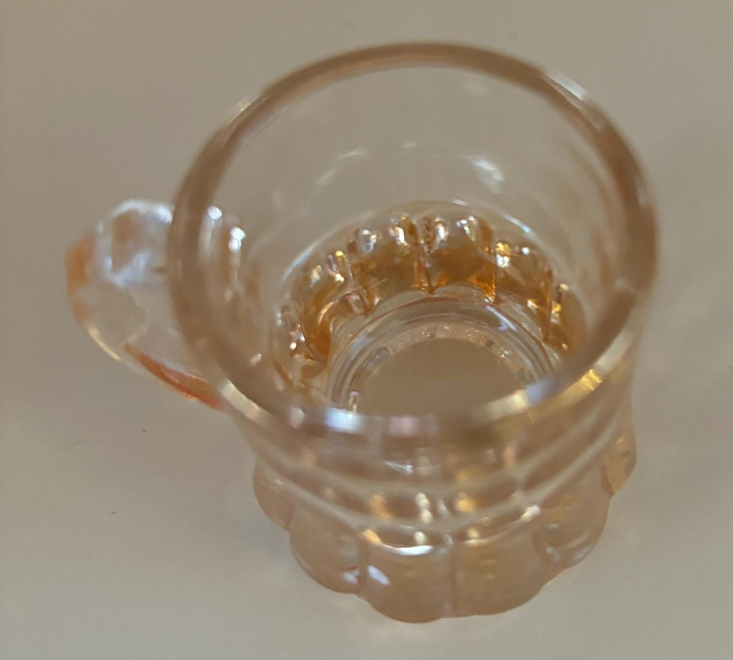 Vintage Heisey Amber Shot Glass with Handle Mini Beer Mug Shot Glass Lover Antiques and Vintage