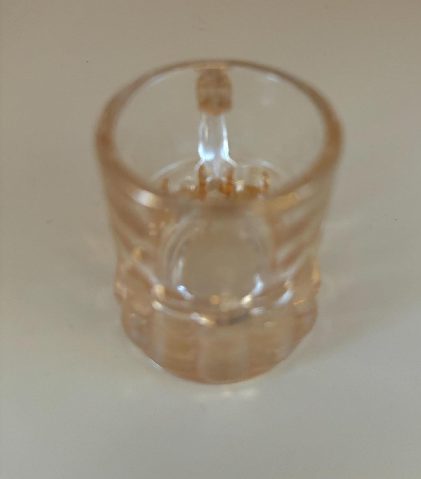 Vintage Heisey Amber Shot Glass with Handle Mini Beer Mug Shot Glass Lover Antiques and Vintage