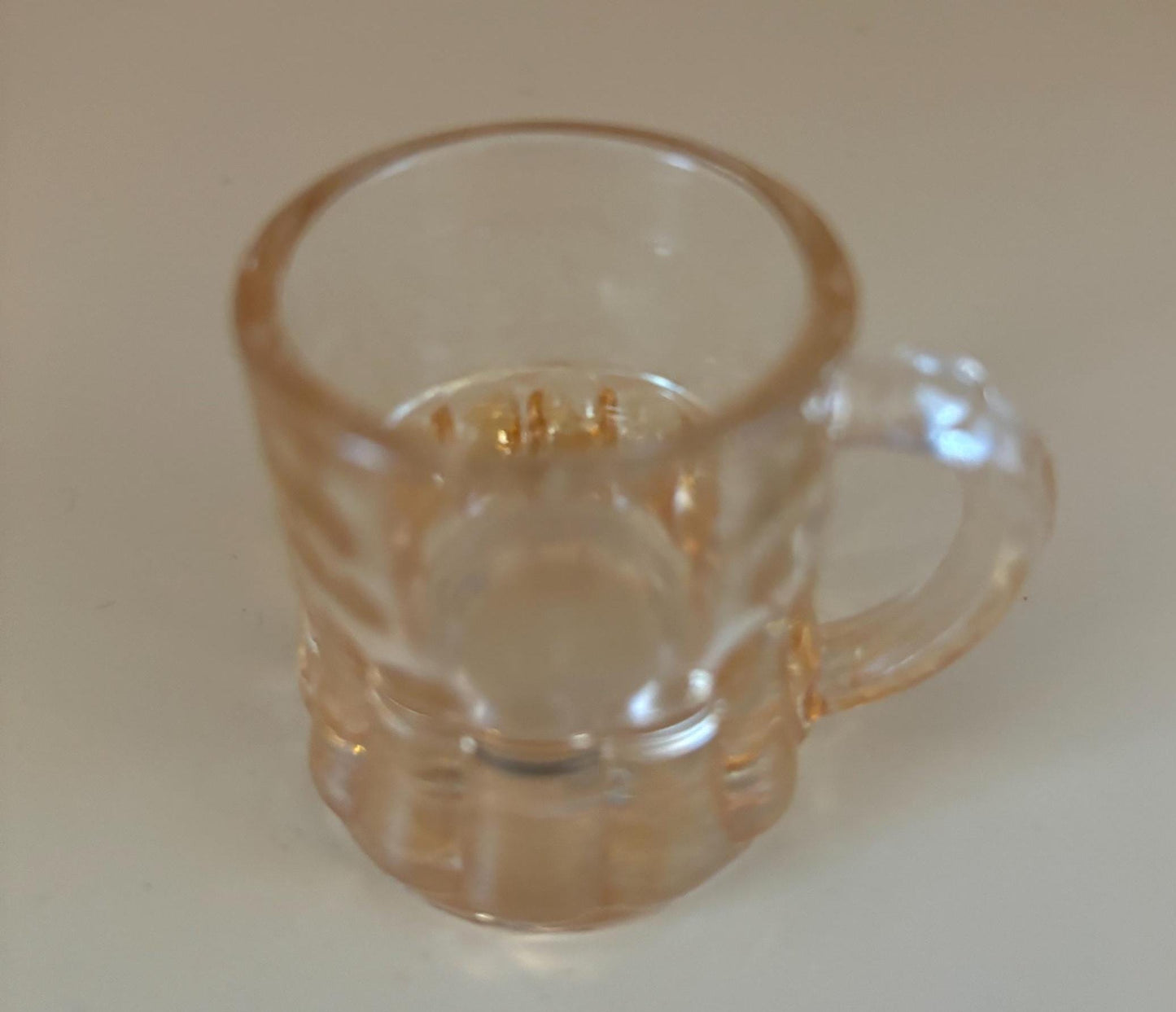 Vintage Heisey Amber Shot Glass with Handle Mini Beer Mug Shot Glass Lover Antiques and Vintage