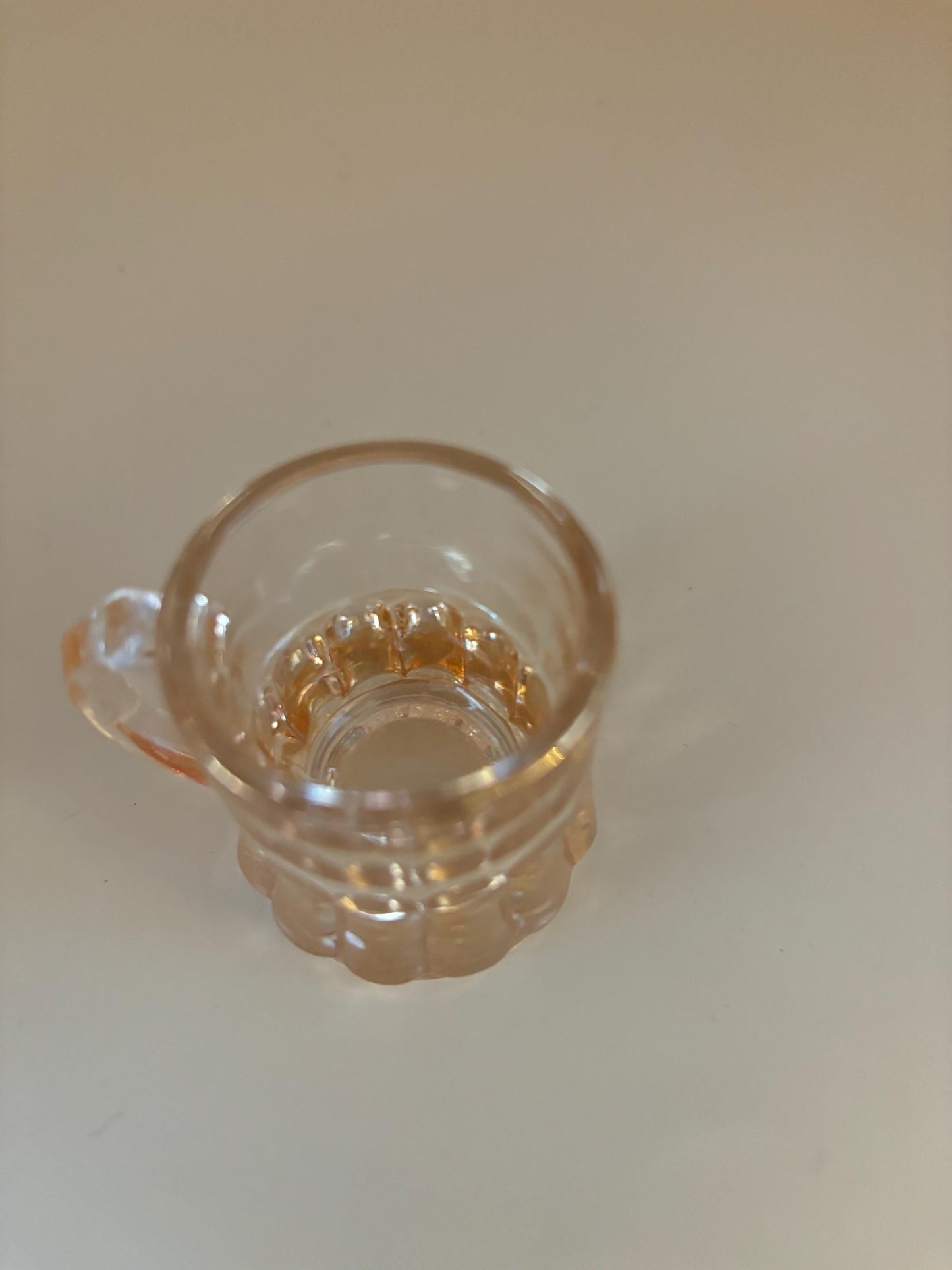 Vintage Heisey Amber Shot Glass with Handle Mini Beer Mug Shot Glass Lover Antiques and Vintage