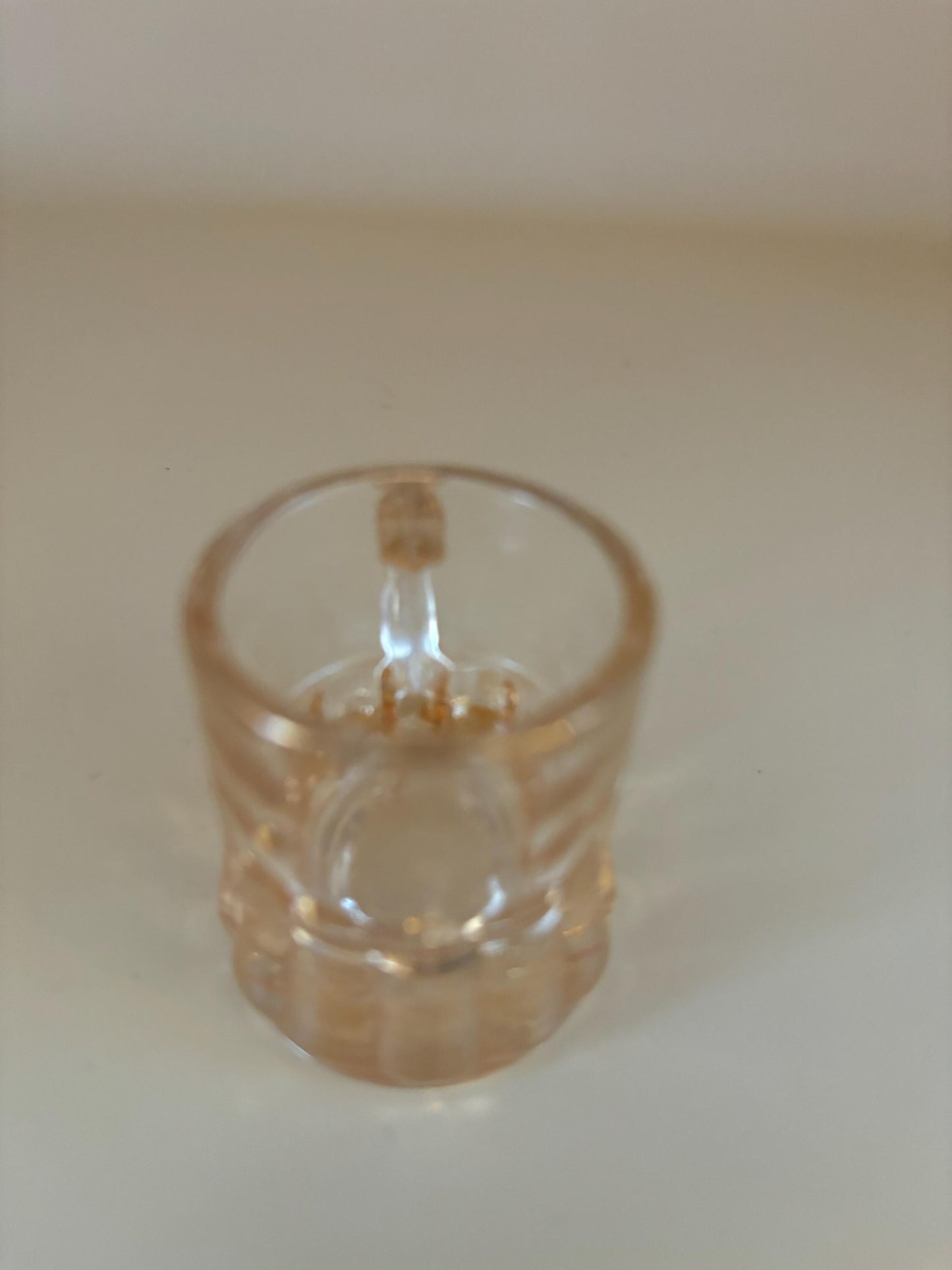 Vintage Heisey Amber Shot Glass with Handle Mini Beer Mug Shot Glass Lover Antiques and Vintage