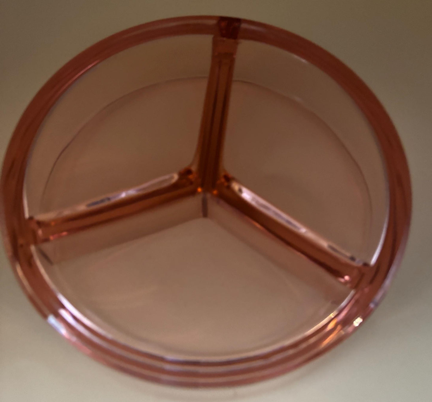Vintage Pink Fostoria Versailles Glass Divided Relish Candy Bowl Dish Bowl Lover Antiques and Vintage