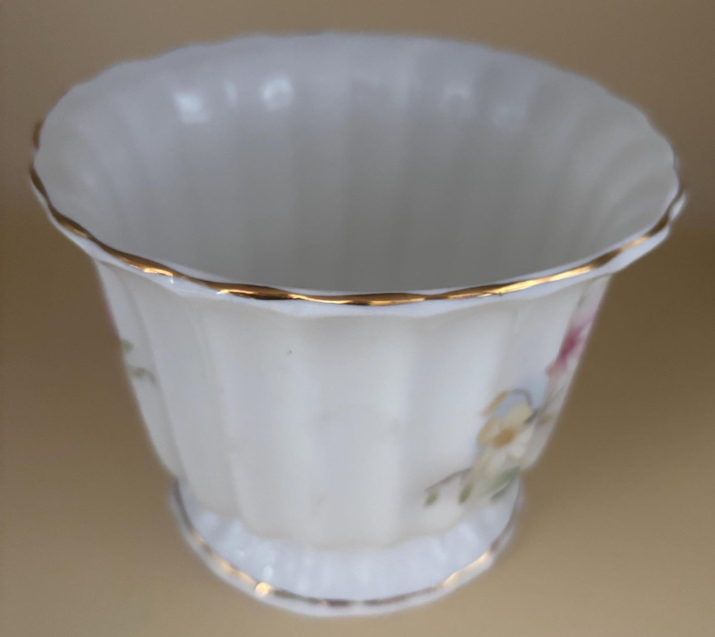 Vintage Bone China Vase with Hand Painted Roses Made in England Lover Antiques and Vintage