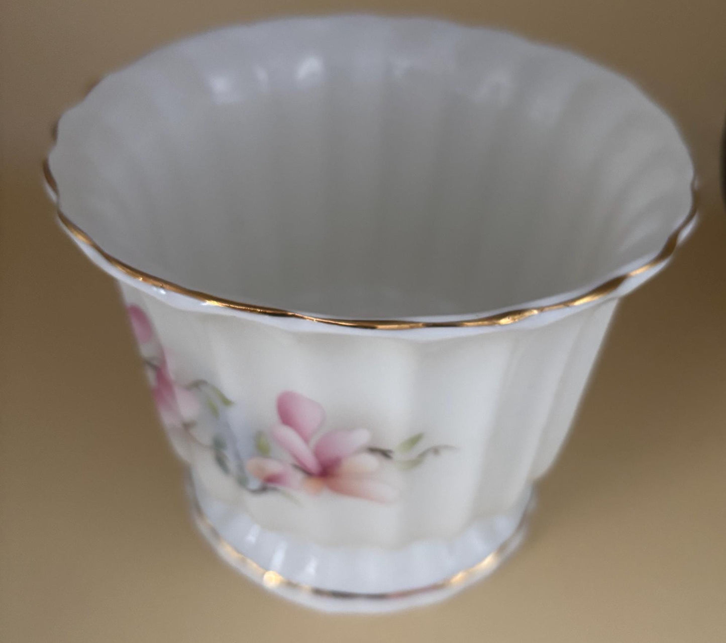 Vintage Bone China Vase with Hand Painted Roses Made in England Lover Antiques and Vintage