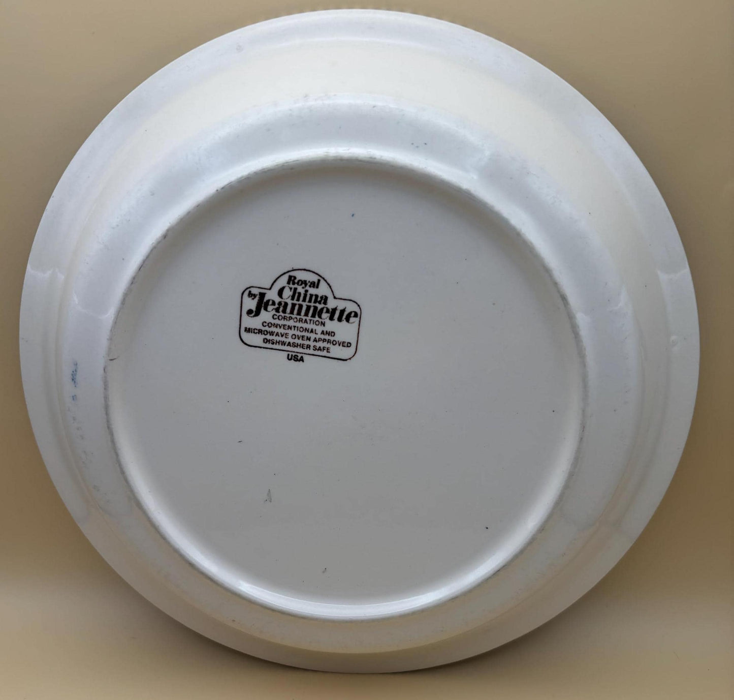 Vintage Jeannette Pie Plate Blue & White Royal China Plate Lover Antiques and Vintage