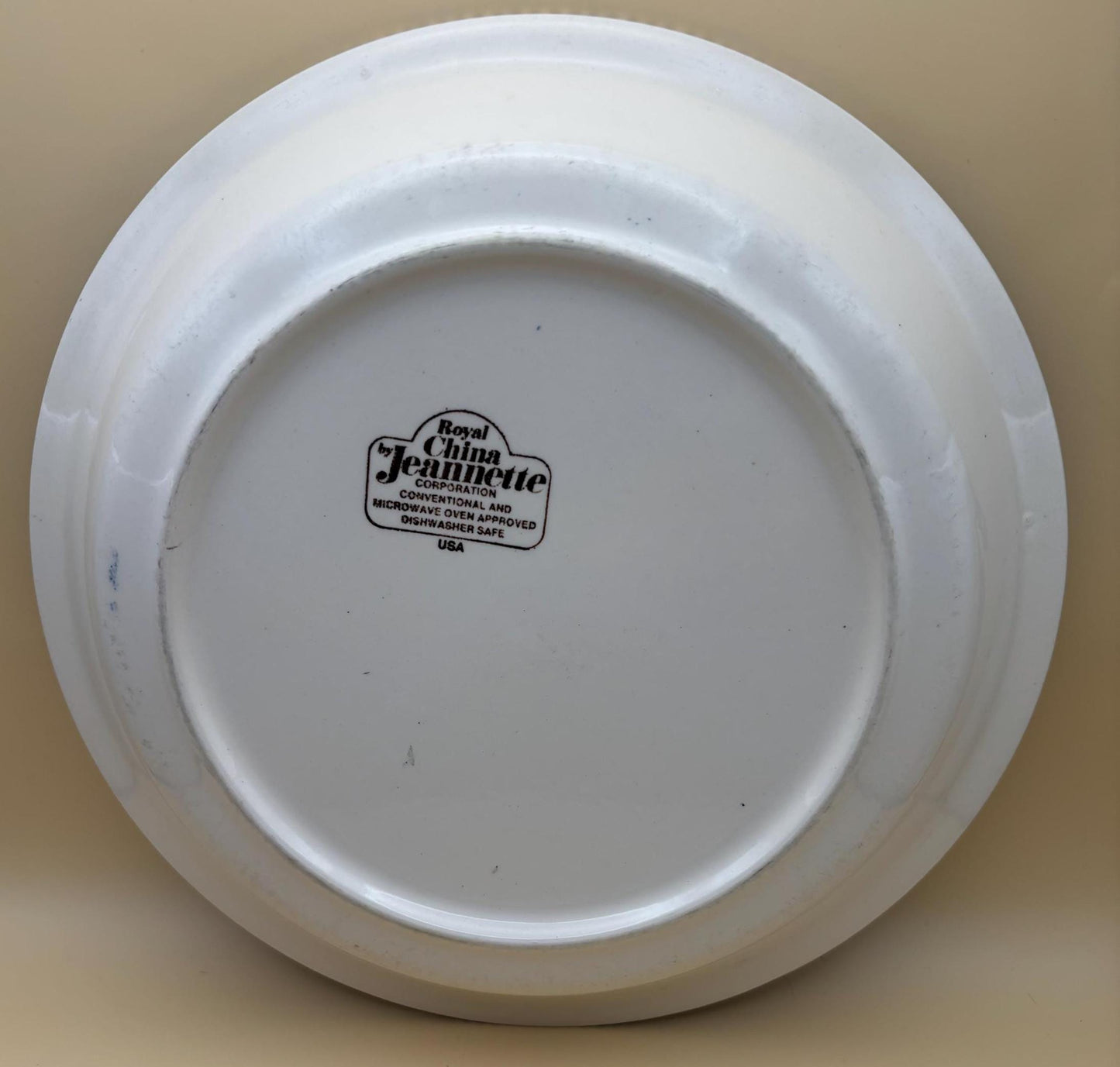 Vintage Jeannette Pie Plate Blue & White Royal China Plate Lover Antiques and Vintage