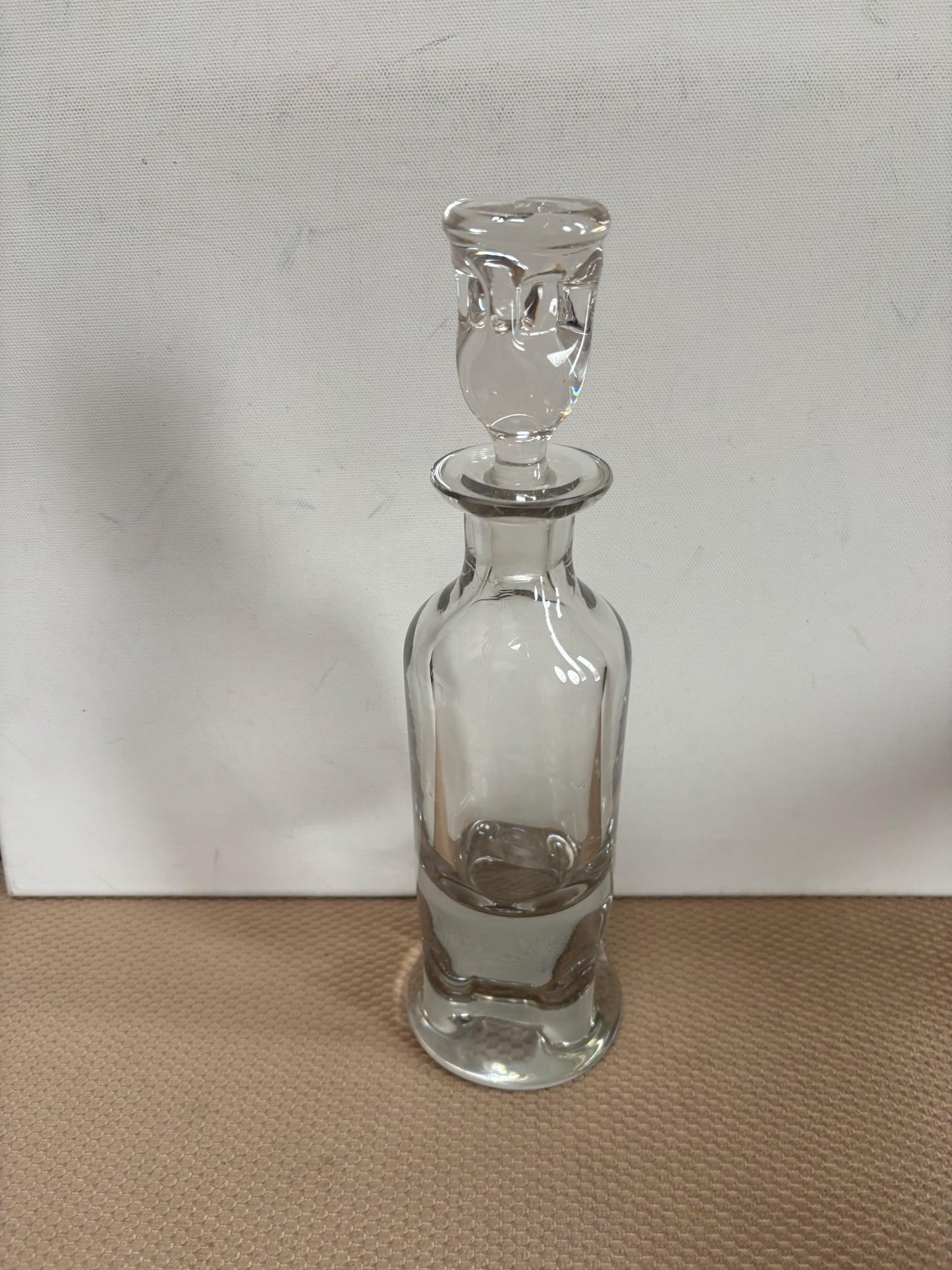 Vintage Glass Vase with Flower Design at Mouth Lover Antiques and Vintage