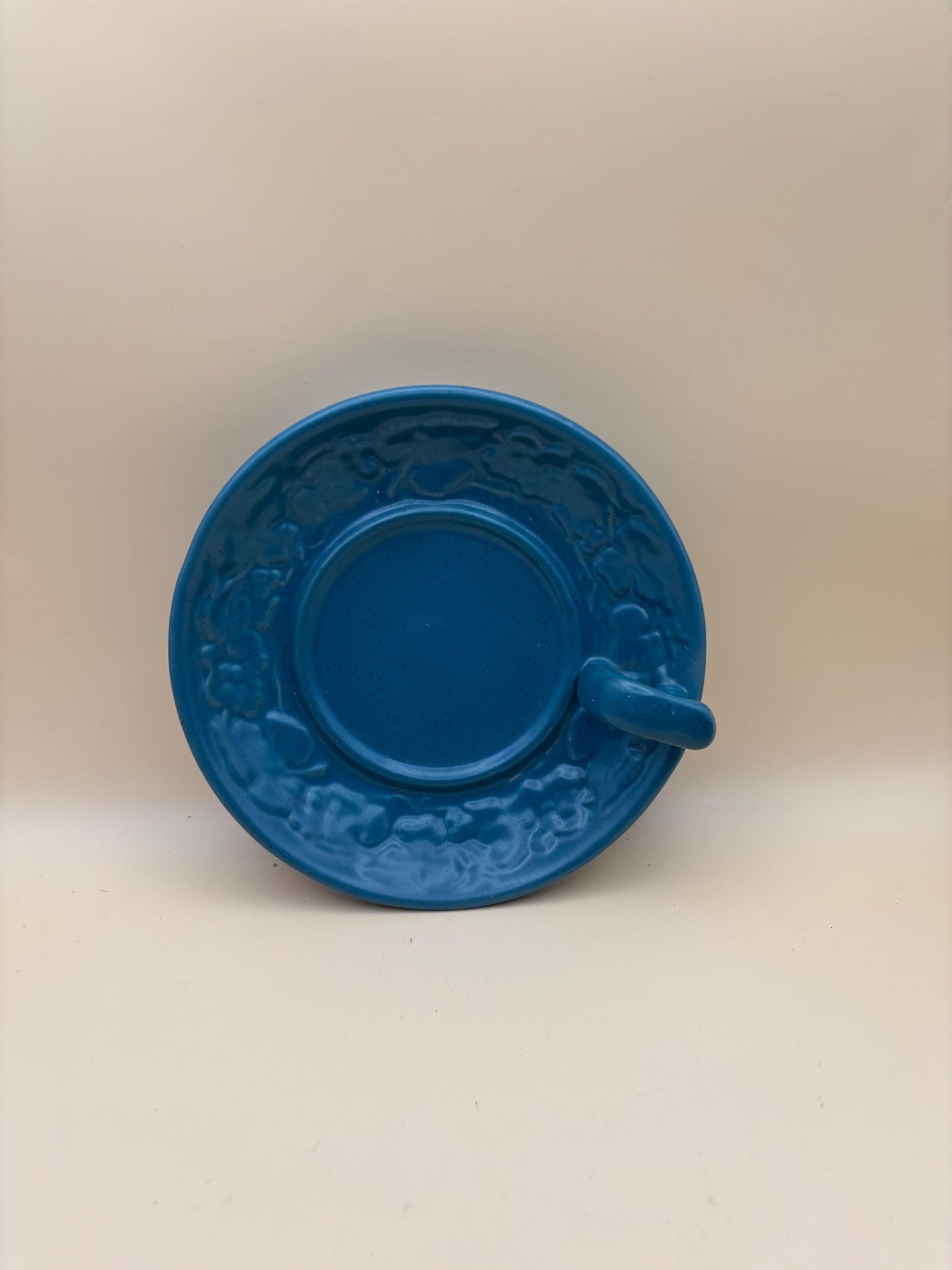 Vintage Coalport Turquoise Plate with Handle Lover Antiques and Vintage