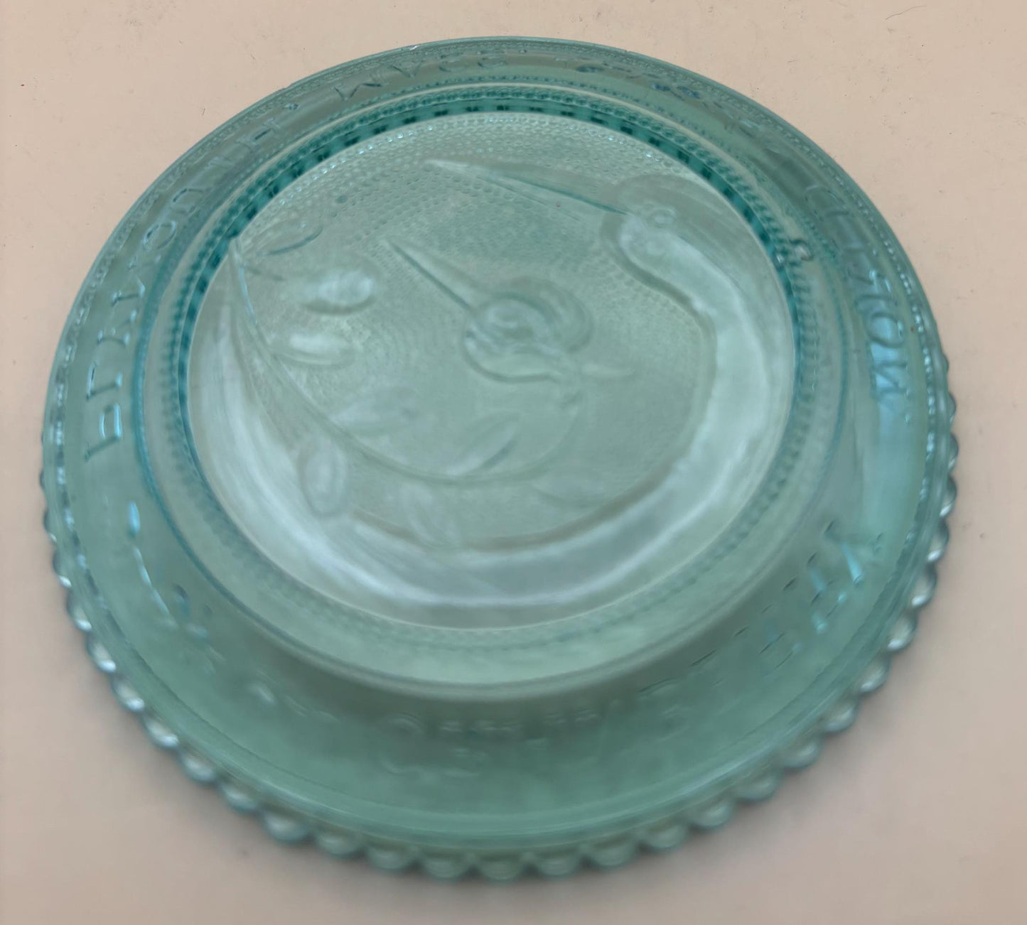 Vintage Glass Vase with Flower Design at Mouth Lover Antiques and Vintage
