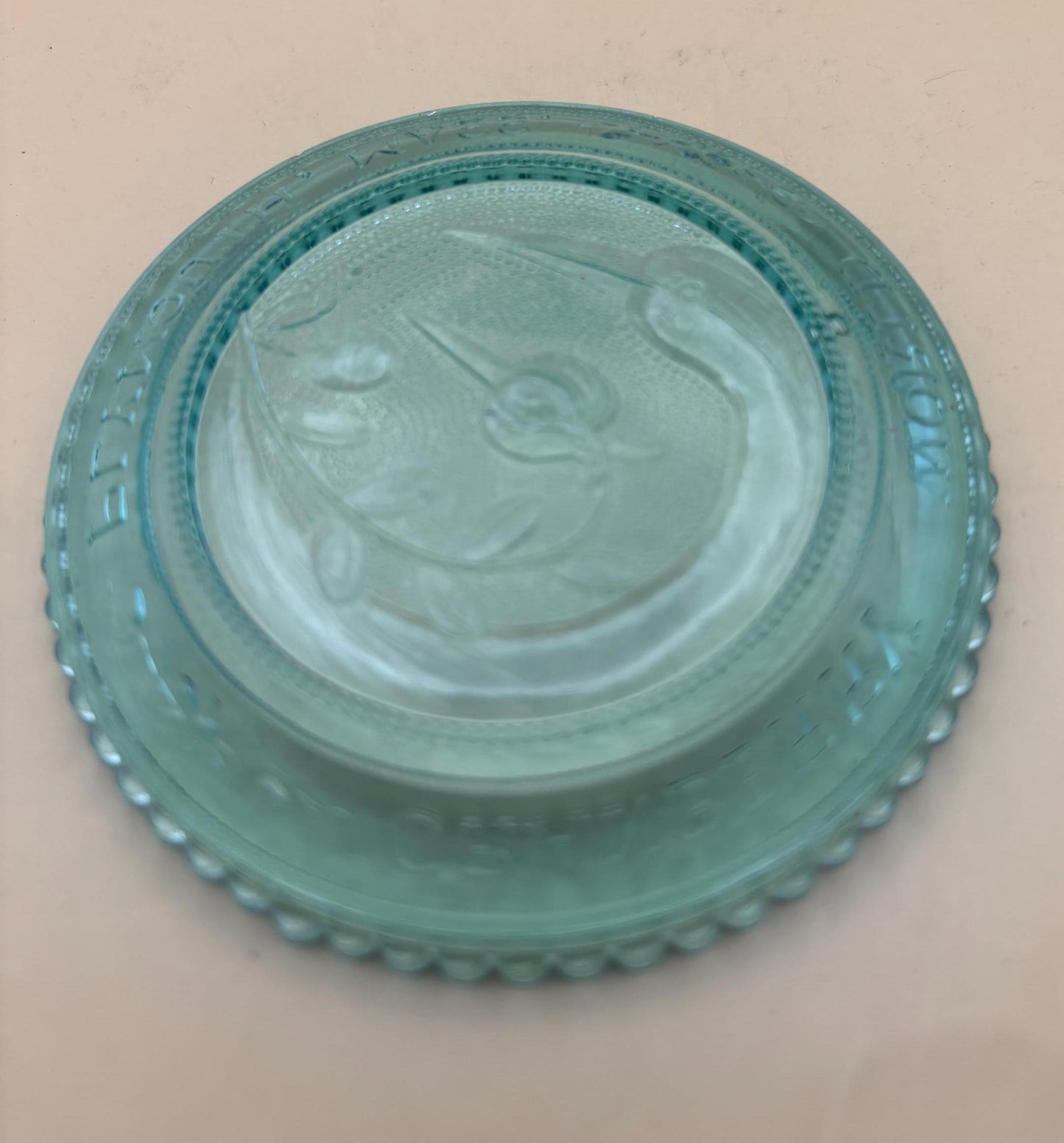 Vintage Glass Vase with Flower Design at Mouth Lover Antiques and Vintage