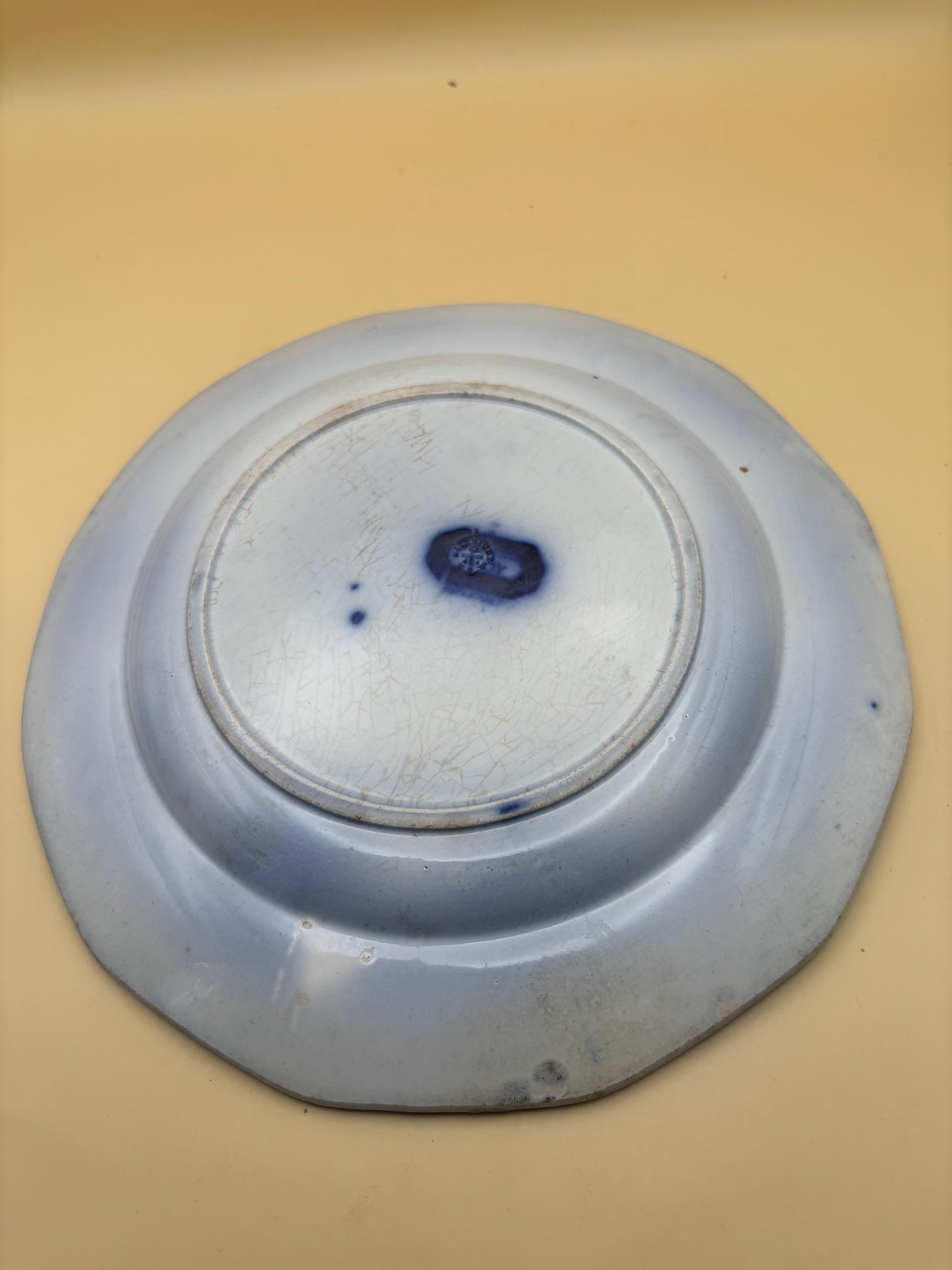 Antique Amoy Davenport Plate Blue Flow Lover Antiques and Vintage