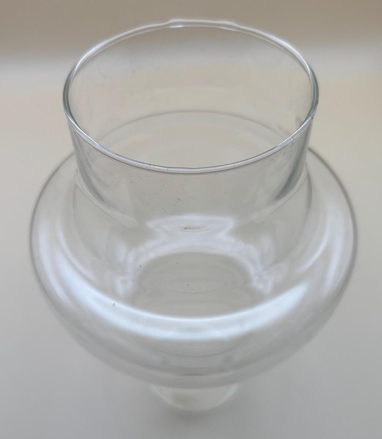 Vintage Glass Vase with Flower Design at Mouth Lover Antiques and Vintage
