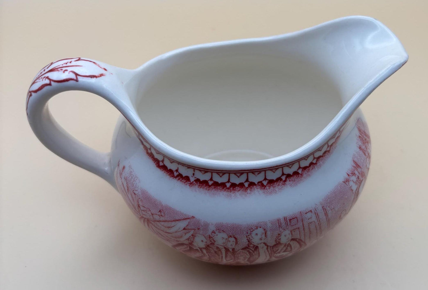 Vintage Currier & Ives Gravy Boat Dish Royal China Americana Creamer Lover Antiques and Vintage