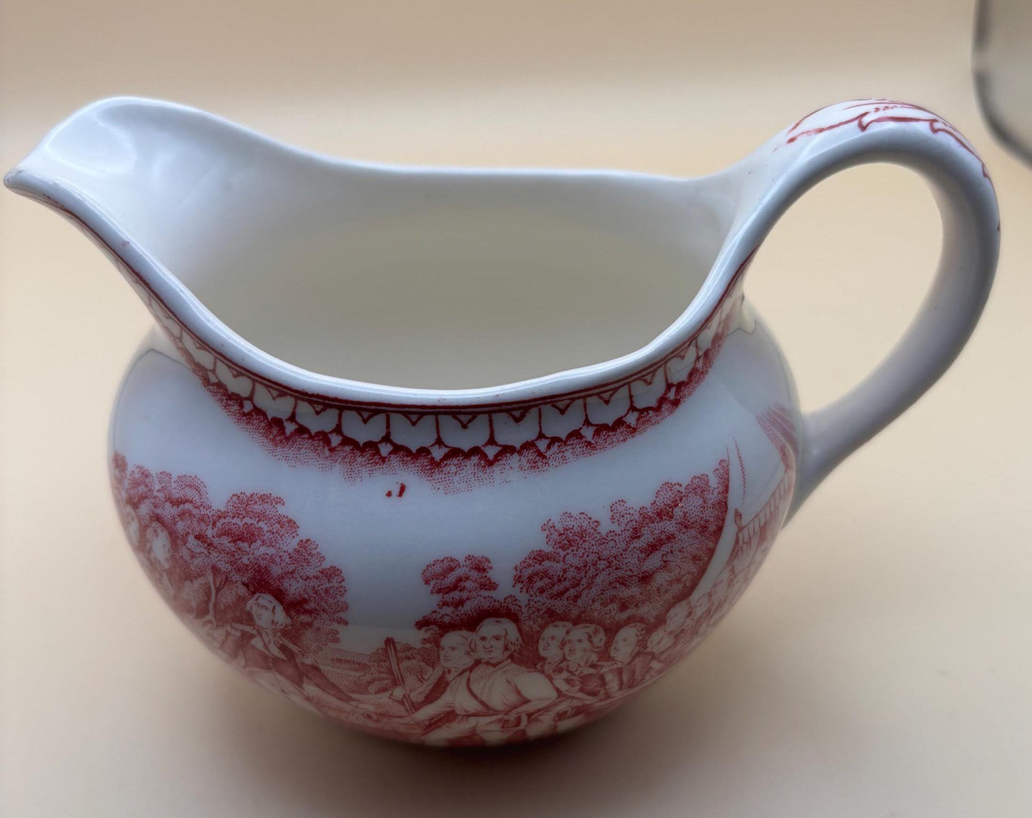 Vintage Currier & Ives Gravy Boat Dish Royal China Americana Creamer Lover Antiques and Vintage