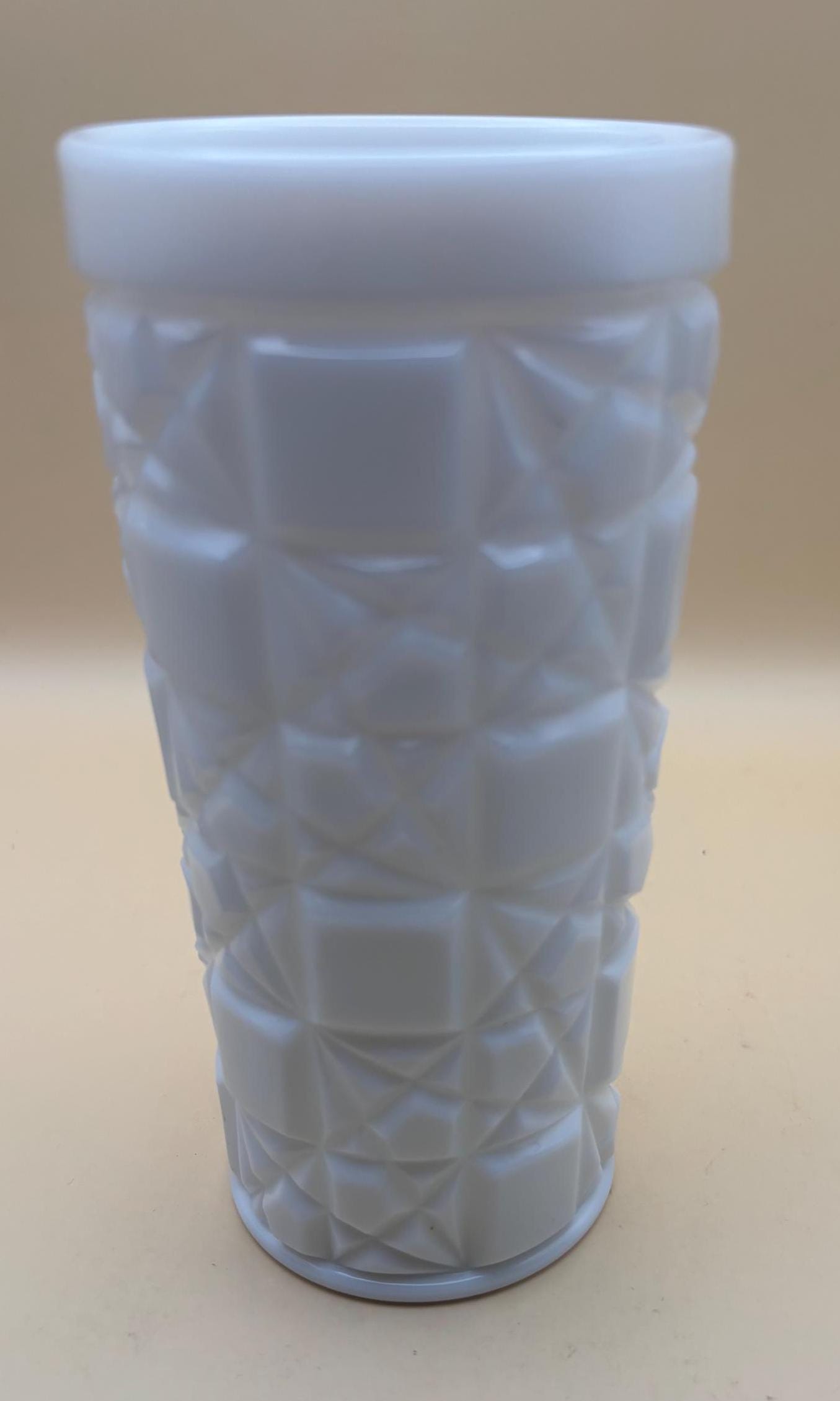 Vintage Westmoreland Diamond Cut Tumbler Cup Lover Antiques and Vintage