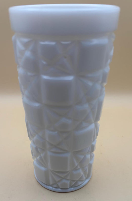 Vintage Westmoreland Diamond Cut Tumbler Cup Lover Antiques and Vintage
