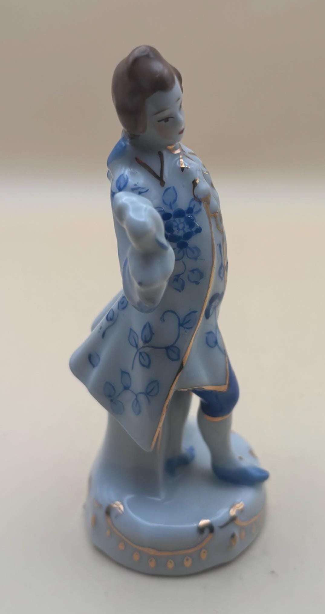 Vintage British Man Hand Painted and Gold Gilded Japan Figurine Man Lover Antiques and Vintage