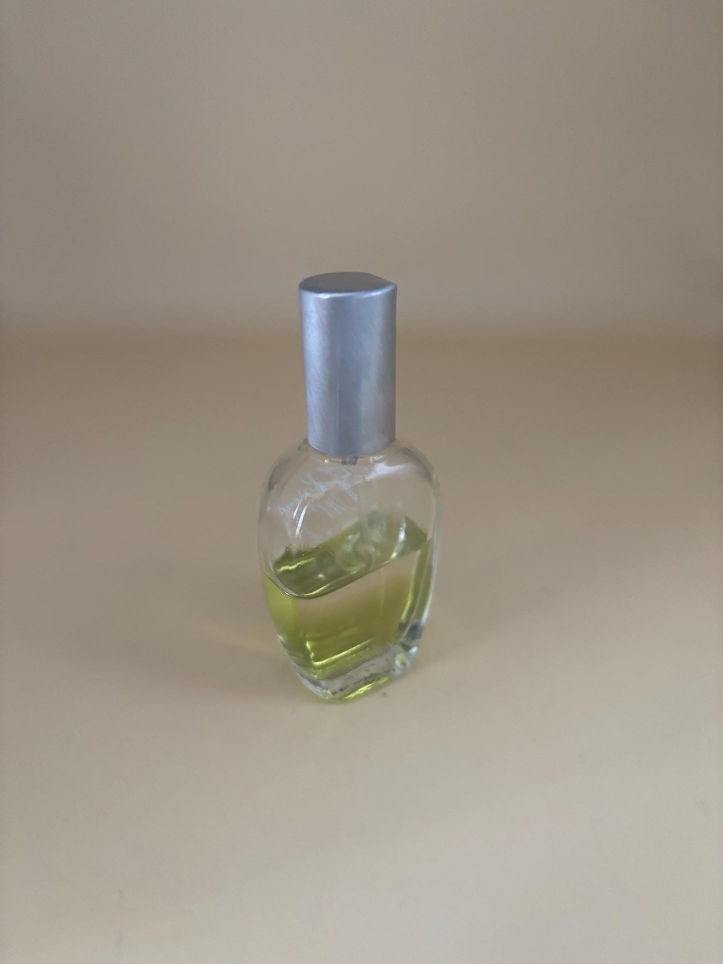 Vintage Habanita Molinard Eau de Toilette Miniature 1.1 Fluid Ounces, Lalique Bottle with Silver Cap, Lover Antiques and Vintage