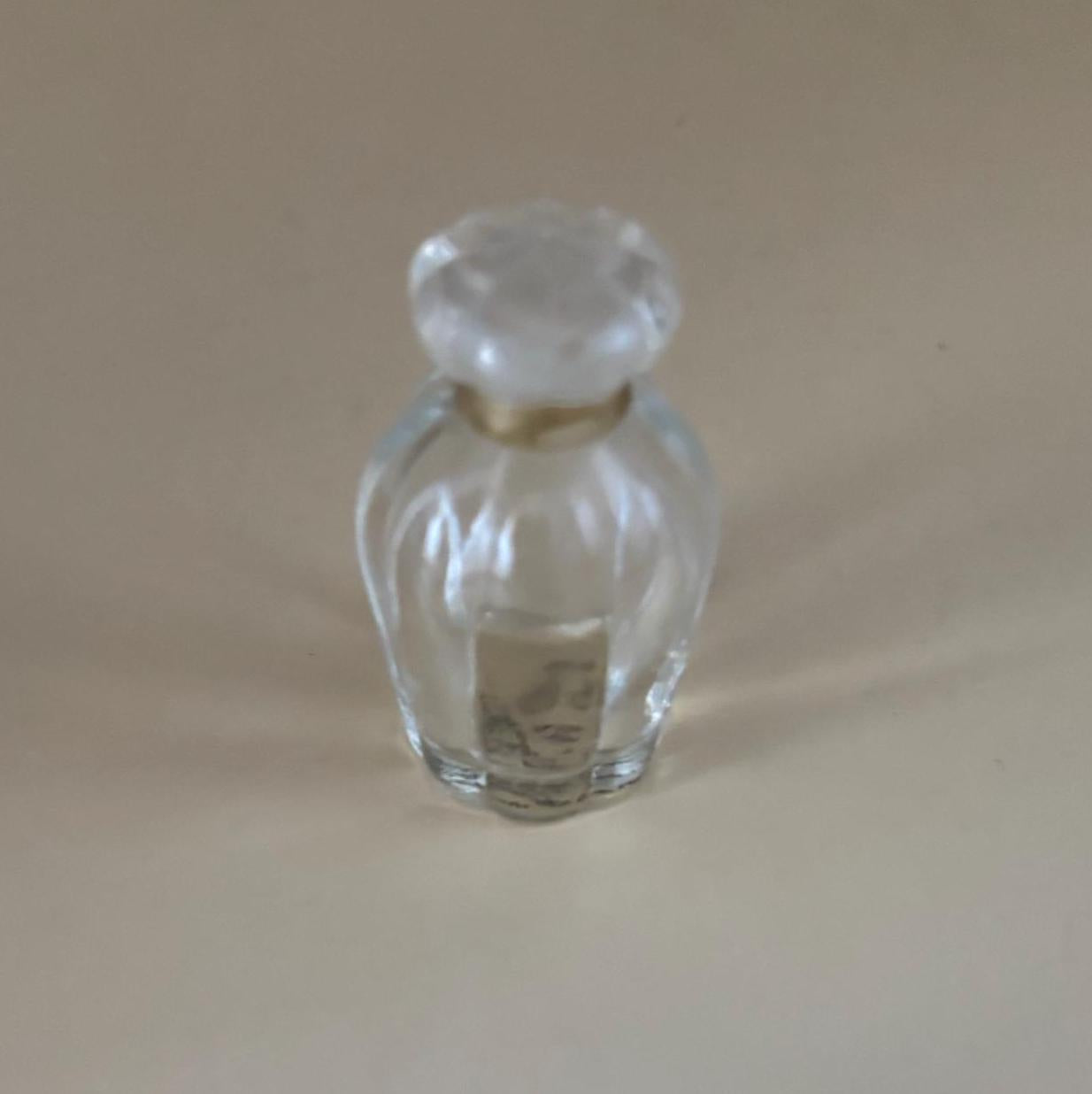 Vintage Miniature Perfume Bottle with Gold Around Top Lover Antiques and Vintage