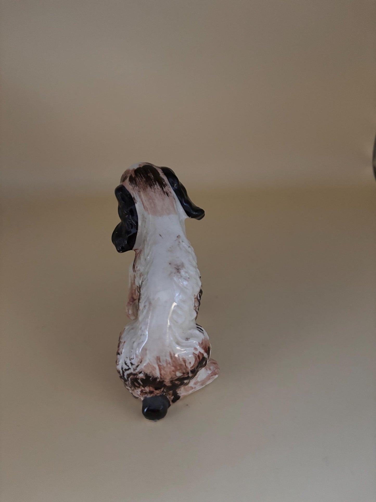 Vintage Springer Spaniel Ceramic Dog Hand Painted Figurine Animal Figure Lover Antiques and Vintage