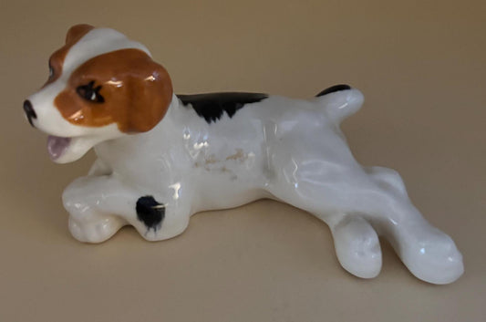 Vintage Beagle Dog Hand Painted Japan Figurine Animal Figure Lover Antiques and Vintage